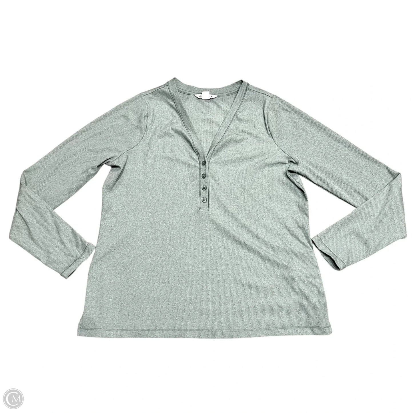 Top Long Sleeve By Athleta In Green, Size: 1x