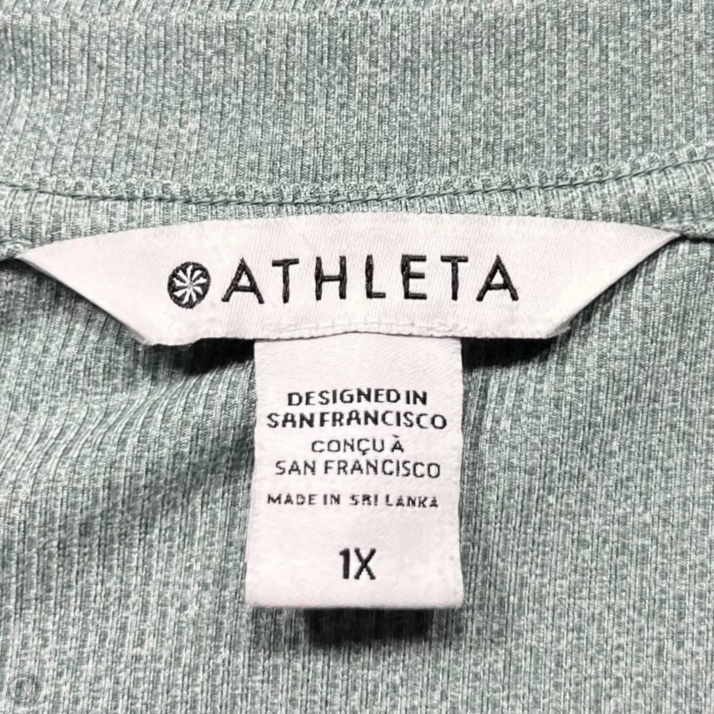Top Long Sleeve By Athleta In Green, Size: 1x