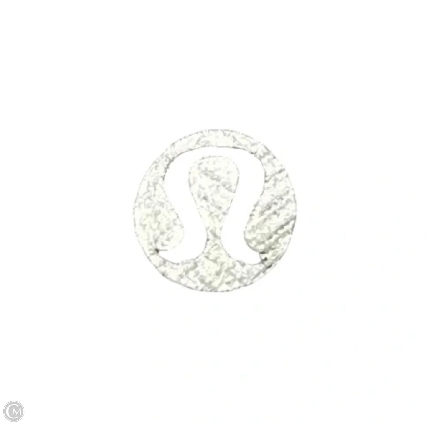 Athletic Top Long Sleeve Collar By Lululemon In Black & Grey, Size: S