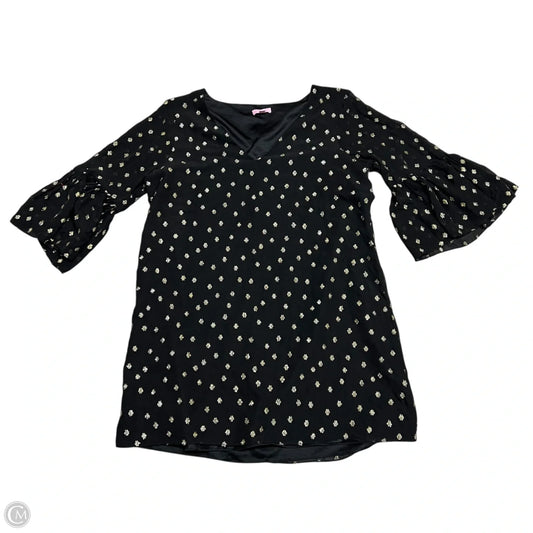 Dress Designer By Lilly Pulitzer In Black & Gold, Size: Xl