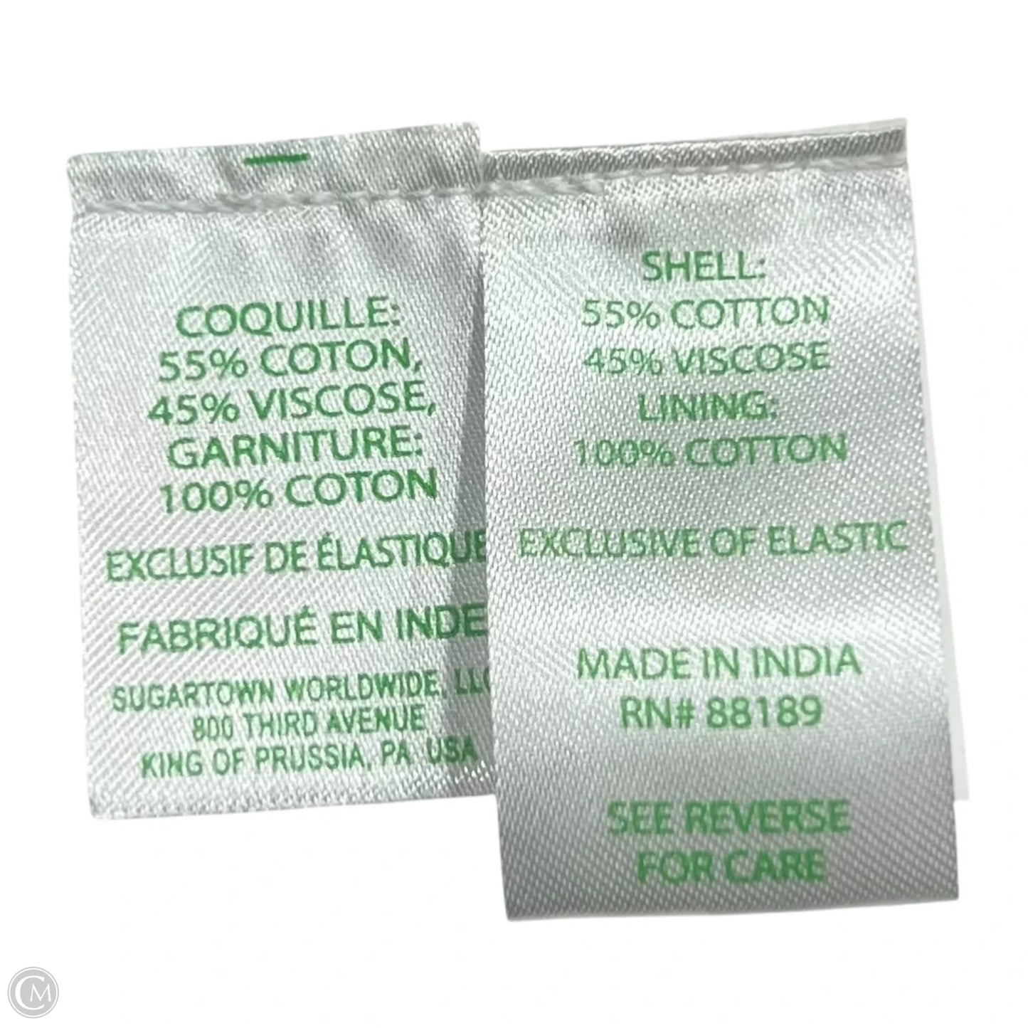 Top Short Sleeve Designer By Lilly Pulitzer In Green & Pink, Size: Xl