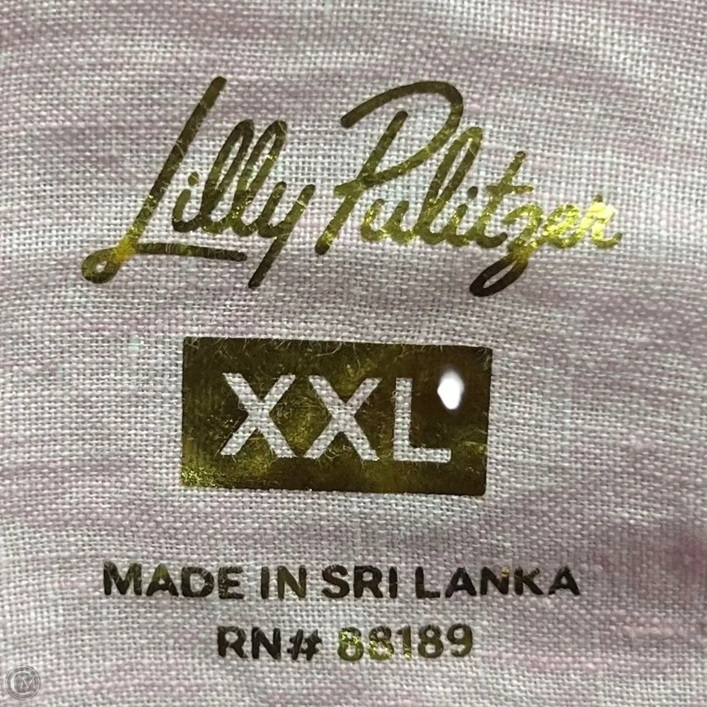 Top Long Sleeve Designer By Lilly Pulitzer In Pink, Size: Xxl