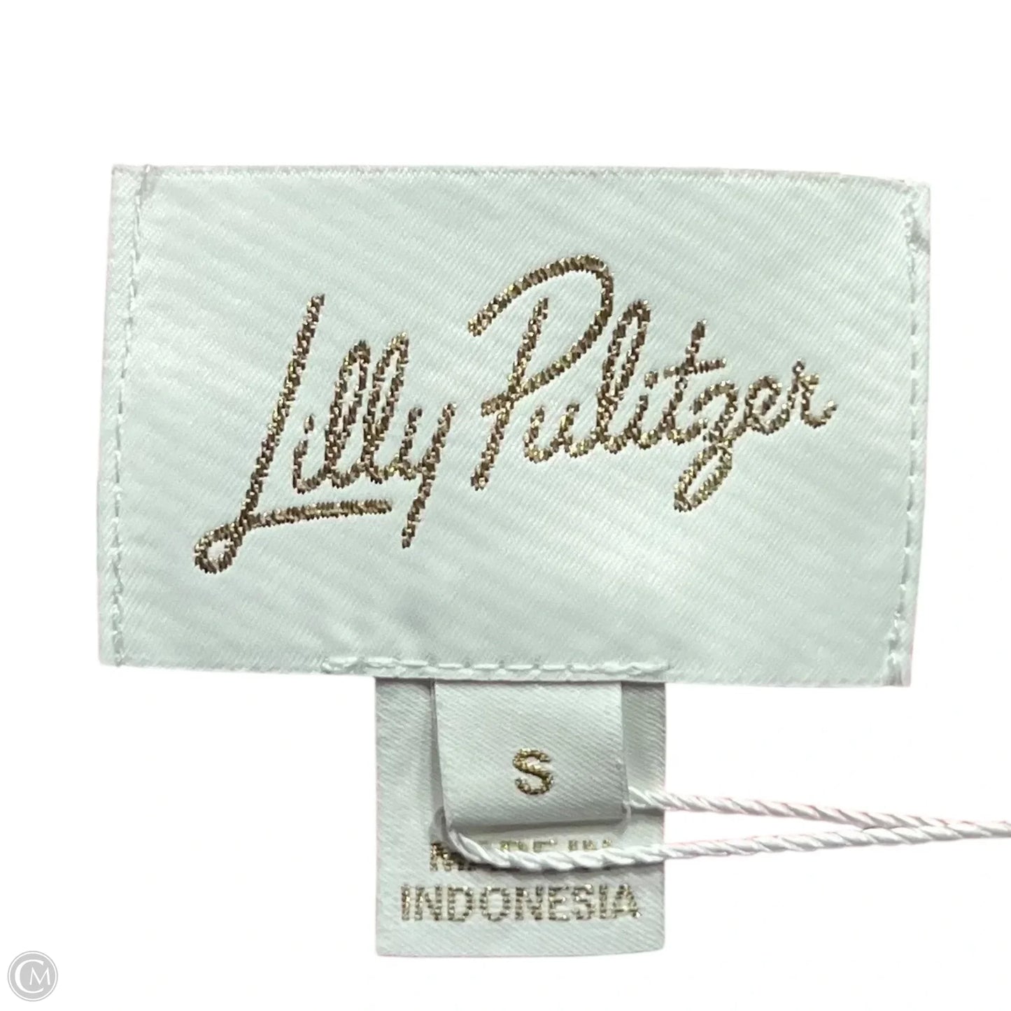 Top Long Sleeve Designer By Lilly Pulitzer In Orange & White, Size: S