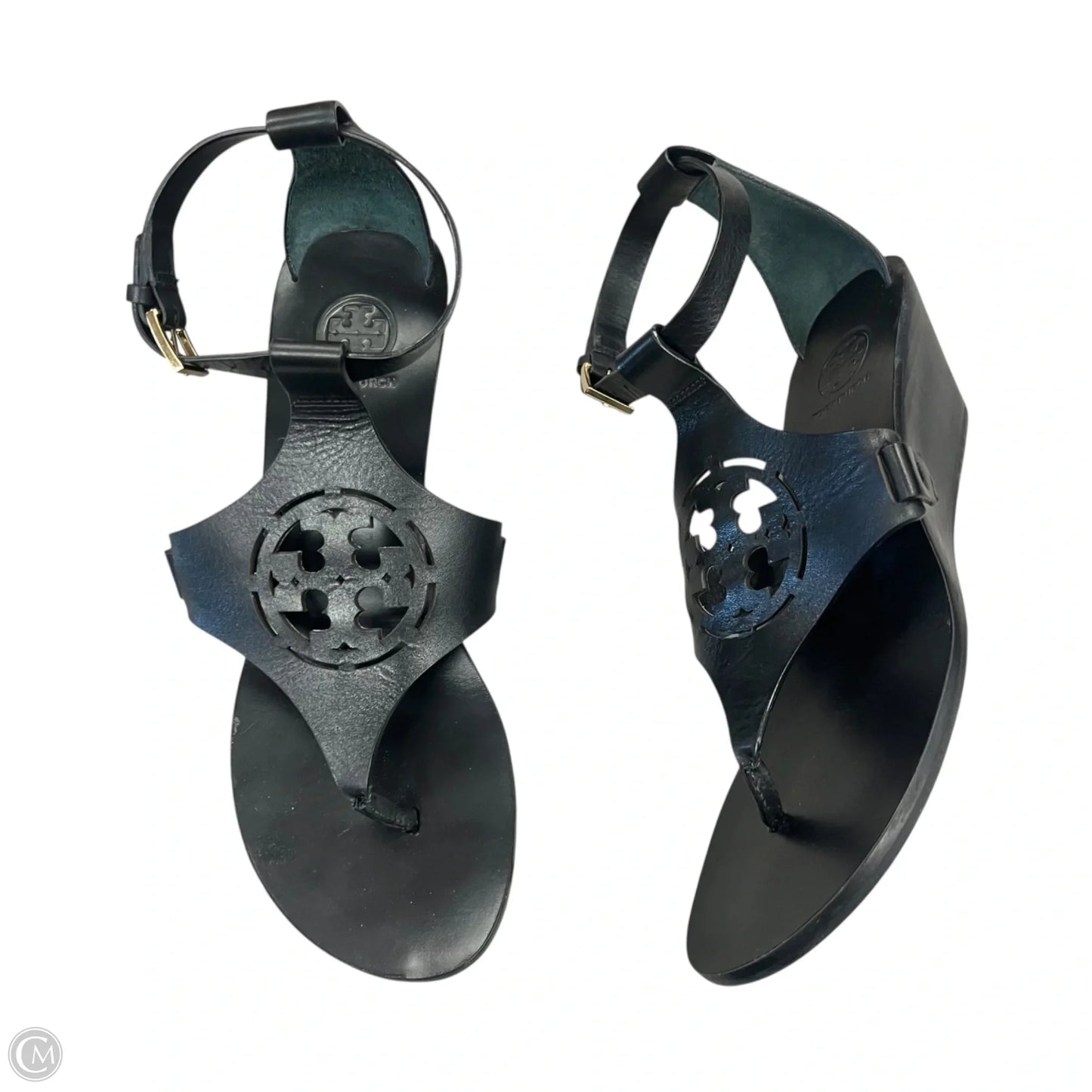 Sandals Designer By Tory Burch In Black, Size: 6.5