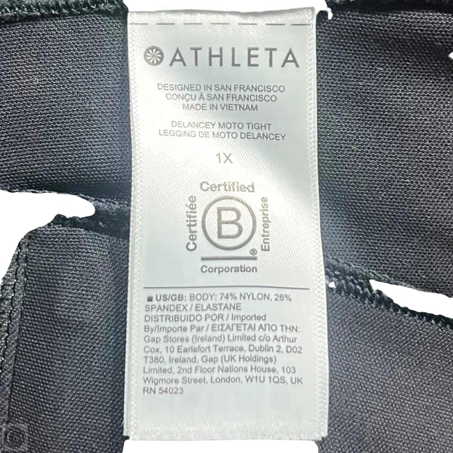 Athletic Leggings By Athleta In Black, Size: 18
