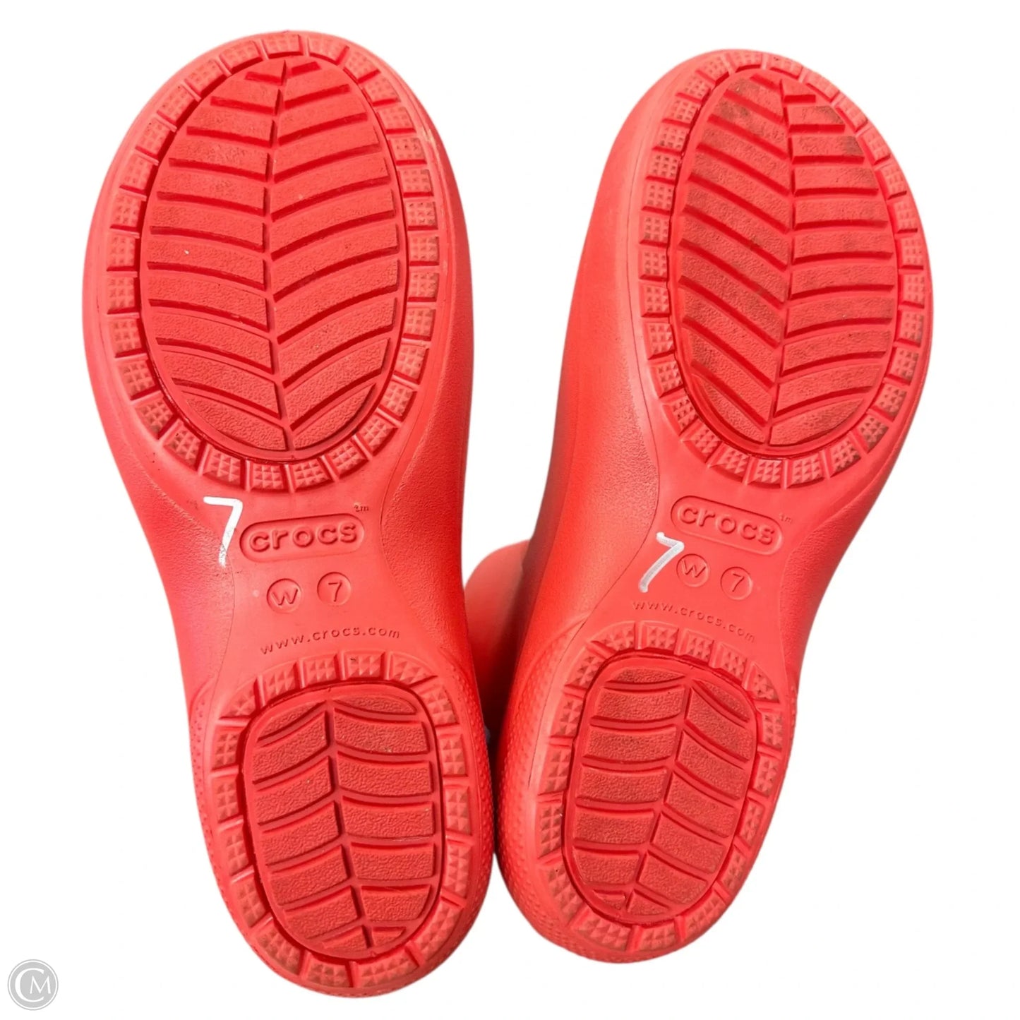 Boots Rain By Crocs In Red, Size: 7