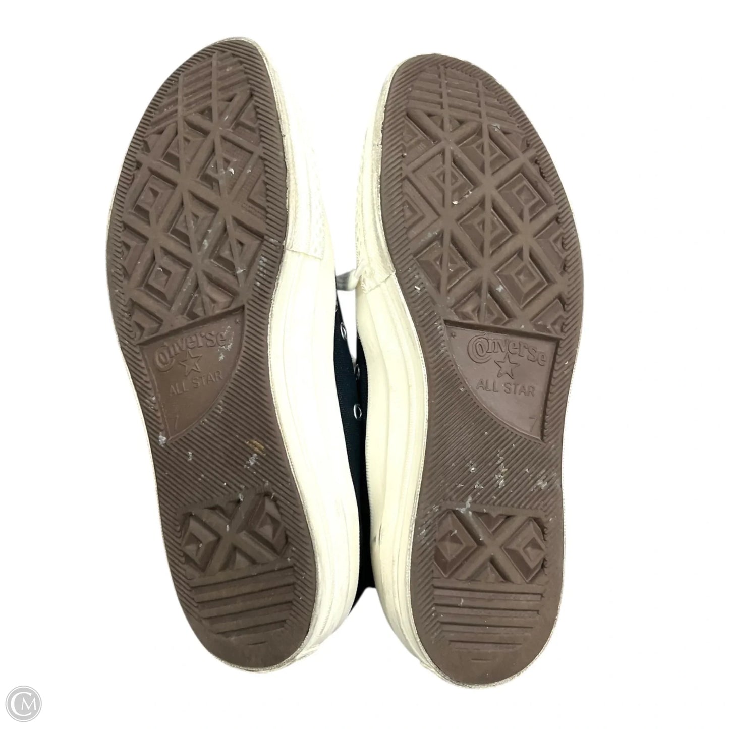 Shoes Sneakers By Converse In Black & Cream, Size: 9