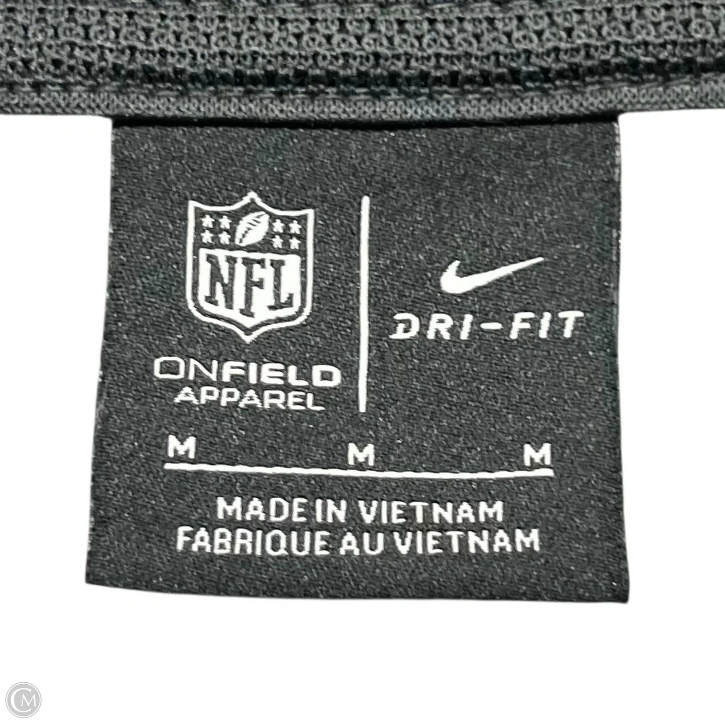 Athletic Sweatshirt Hoodie By Nfl In Grey, Size: M