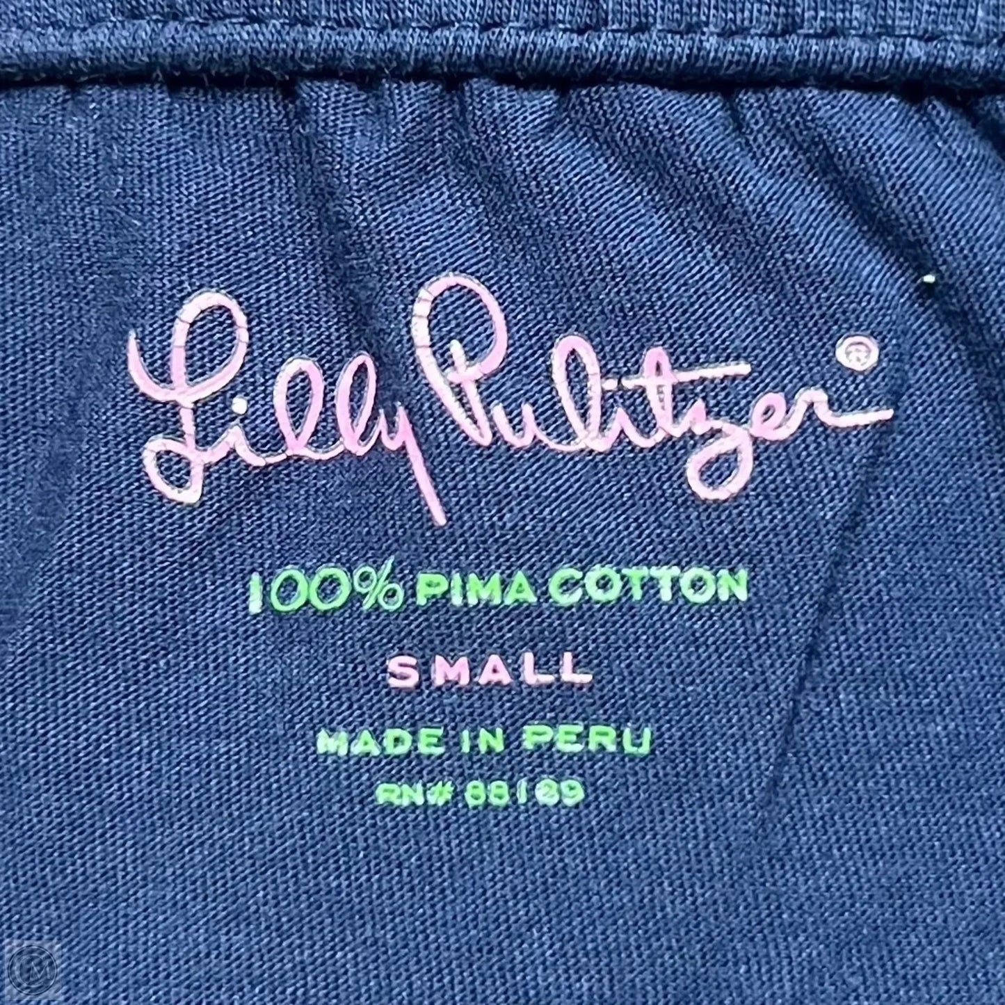 Top Sleeveless Designer By Lilly Pulitzer In Navy, Size: S