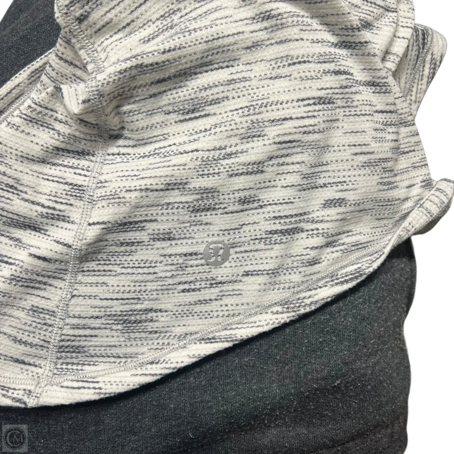 Athletic Tank Top By Lululemon In Black & White, Size: S