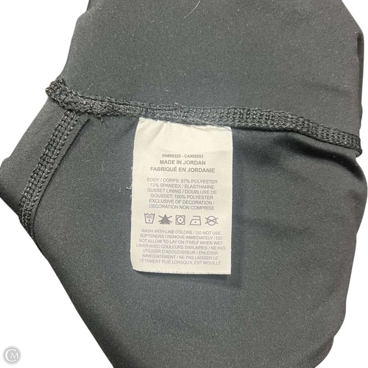 Athletic Leggings By Nike In Black, Size: 4