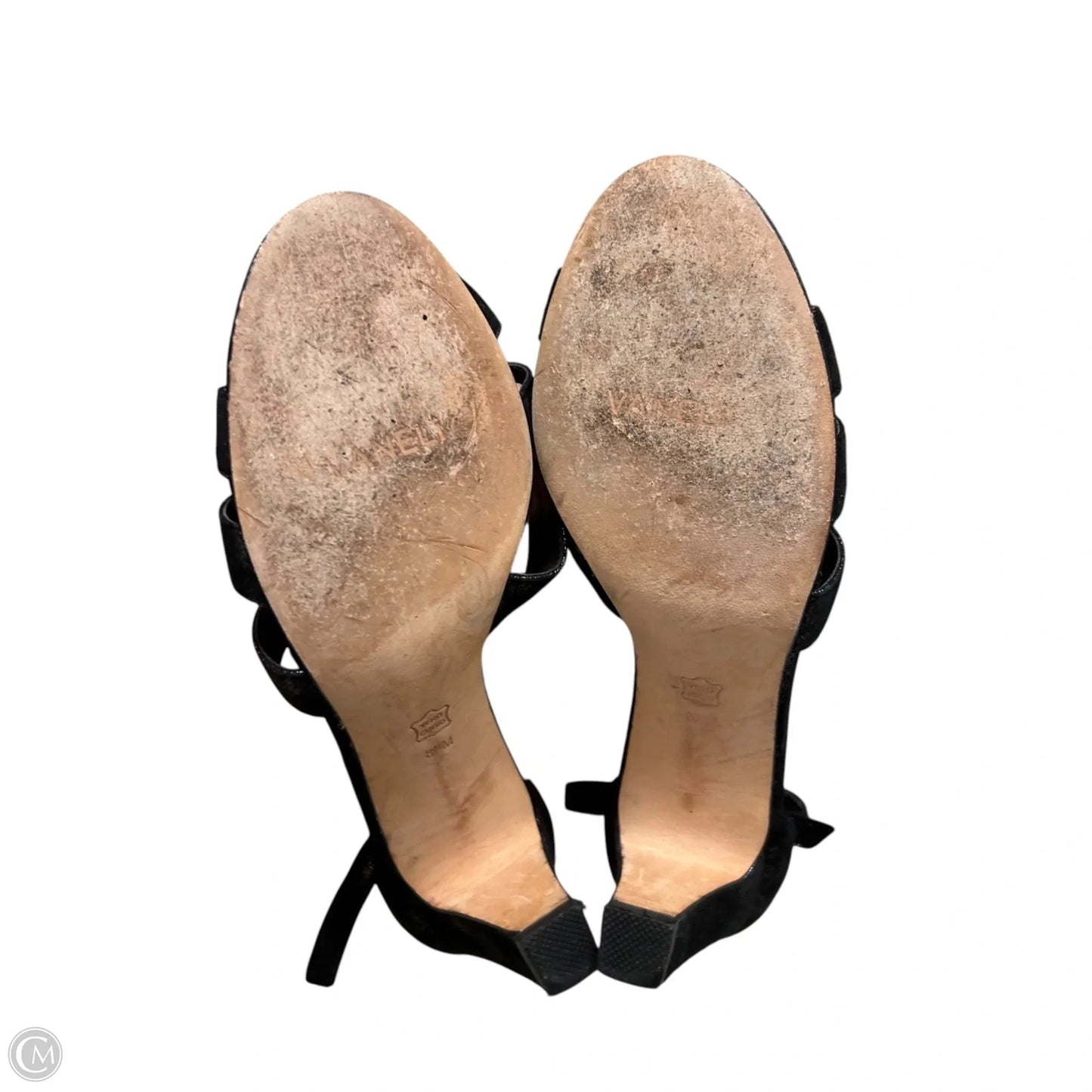 Sandals Heels Block By Vaneli In Black, Size: 8.5