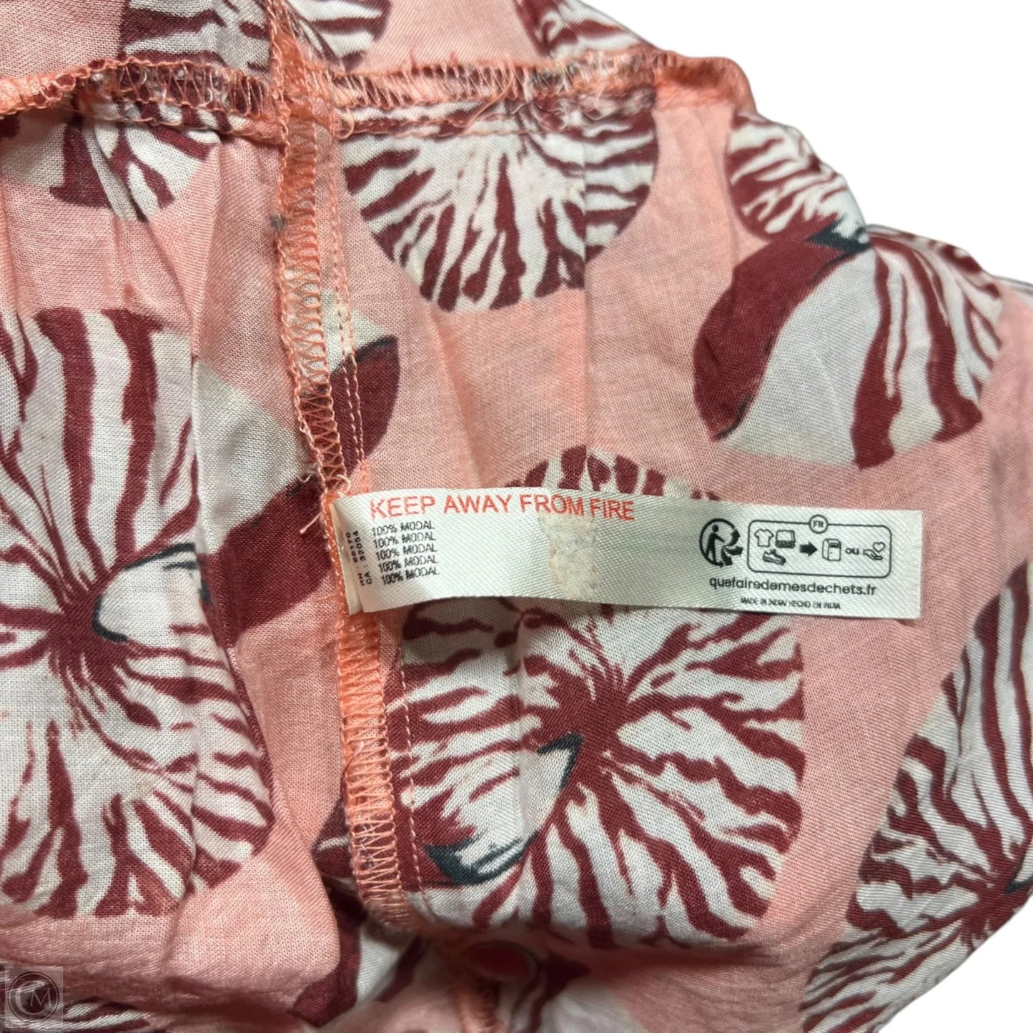 Dress Casual Short By Anthropologie In Orange & Red, Size: M