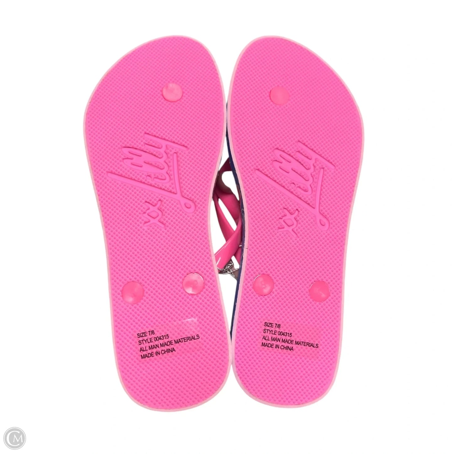 Sandals Designer By Lilly Pulitzer In Blue, Size: 7