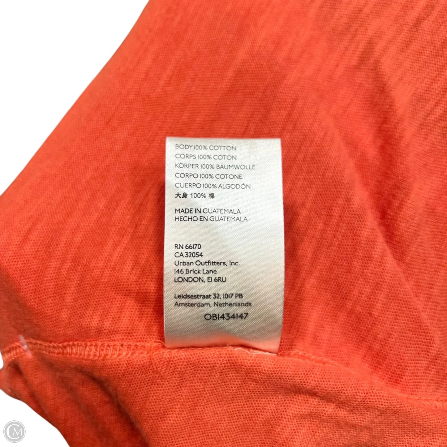 Top Short Sleeve By We The Free In Orange, Size: Xs