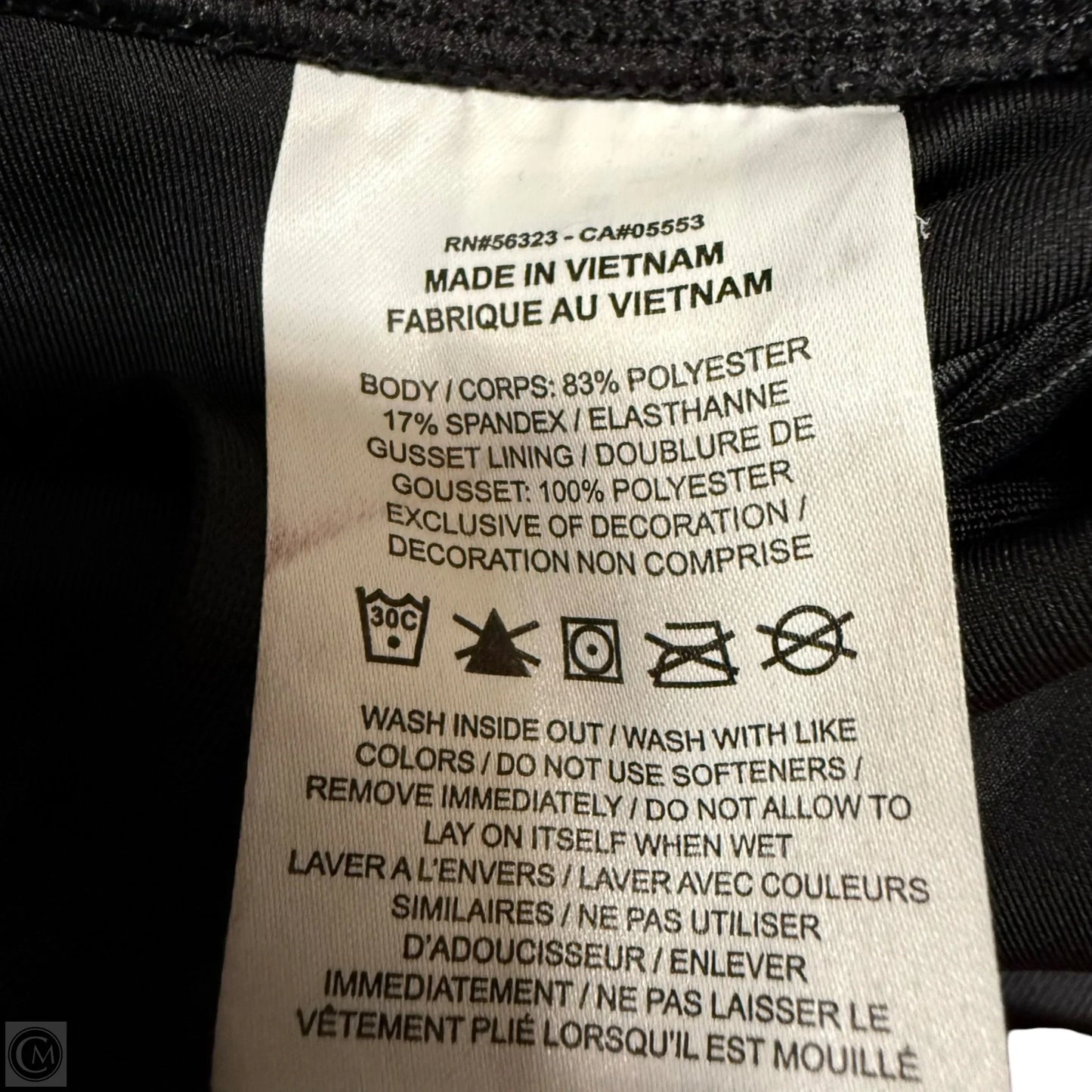 Athletic Leggings By Nike In Black, Size: M