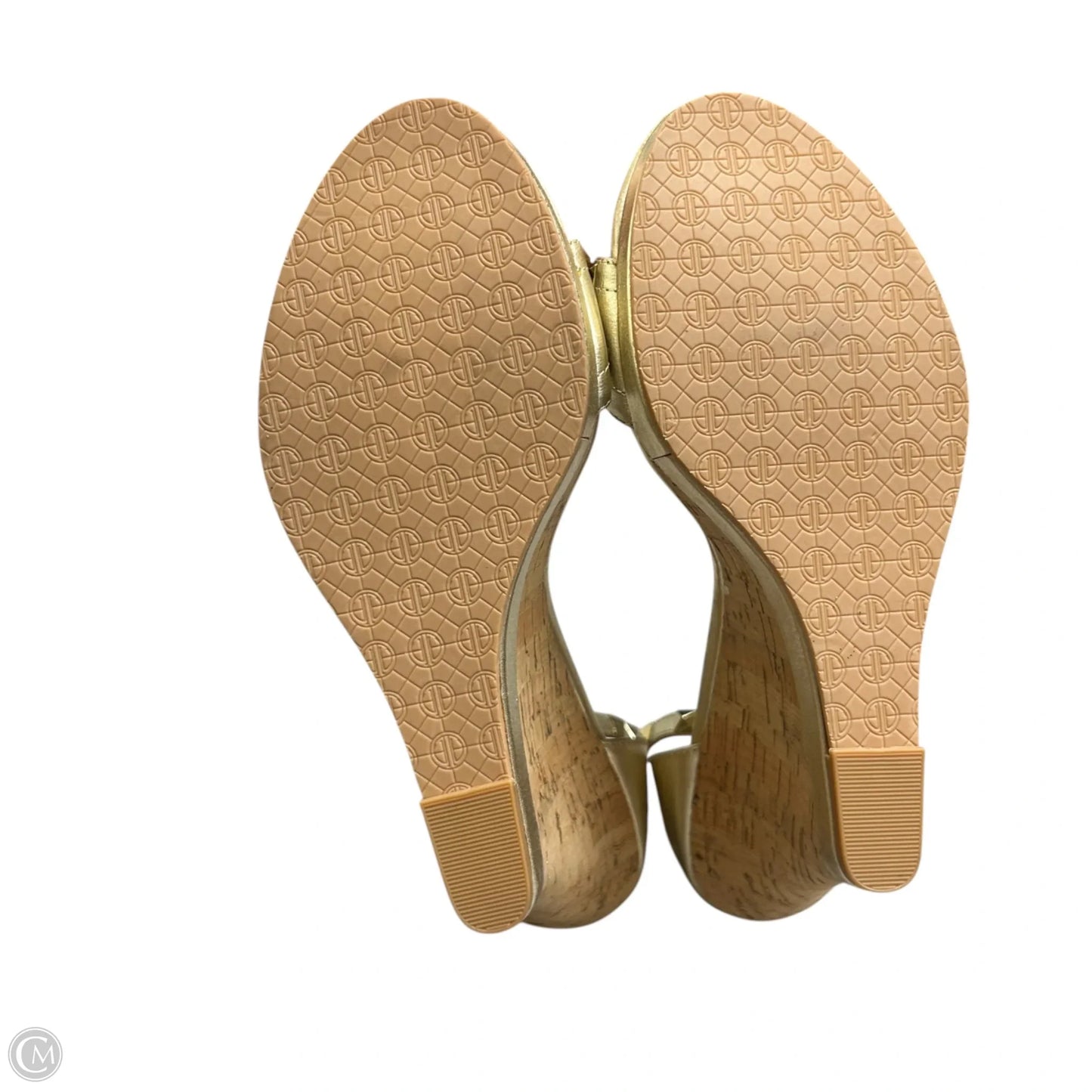 Sandals Designer By Lilly Pulitzer In Gold, Size: 9.5