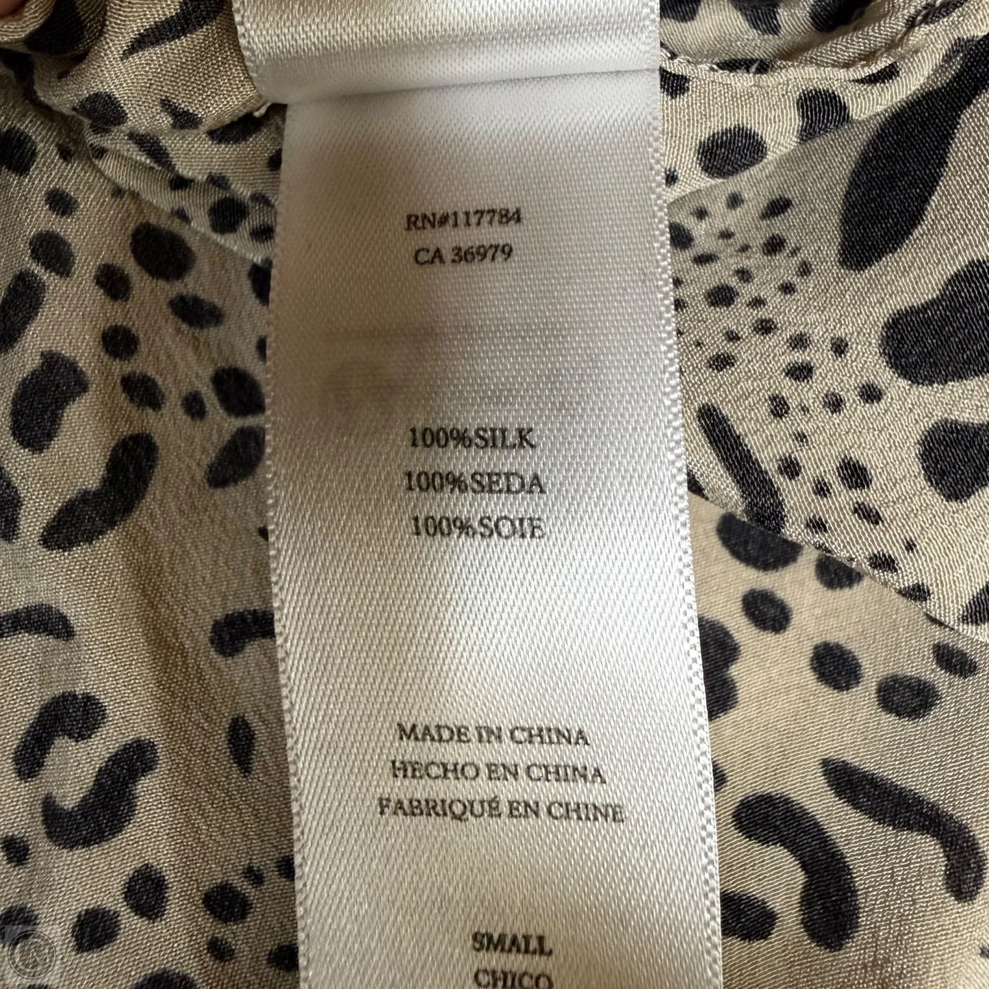 Top Long Sleeve By Rails In Leopard Print, Size: S
