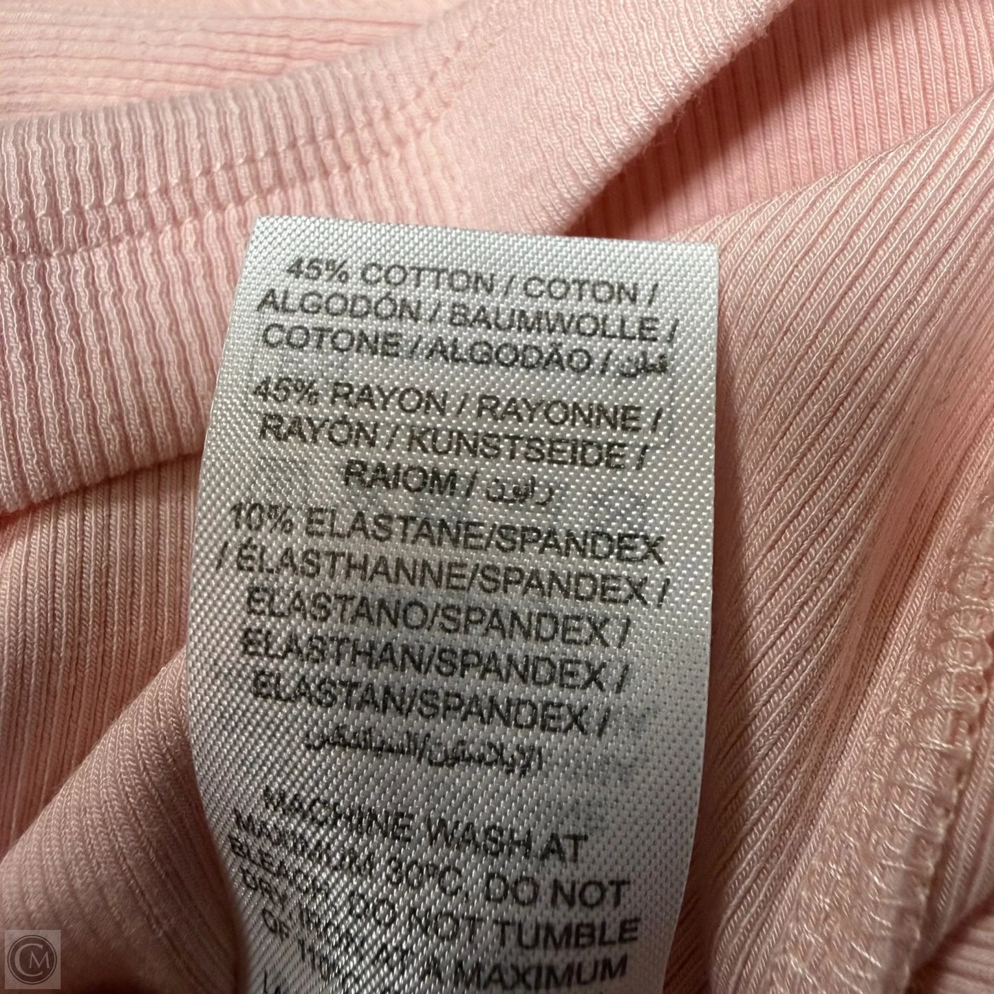 Top Long Sleeve By Edikted In Pink & White, Size: Xs