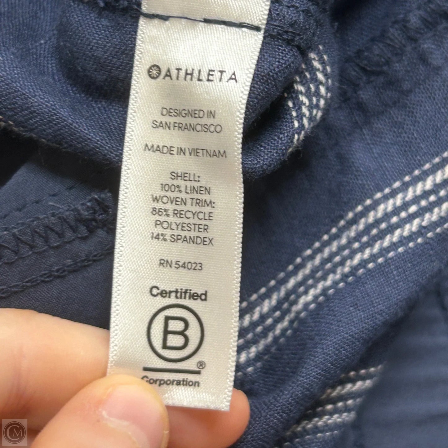 Pants Linen By Athleta In Navy, Size: 14