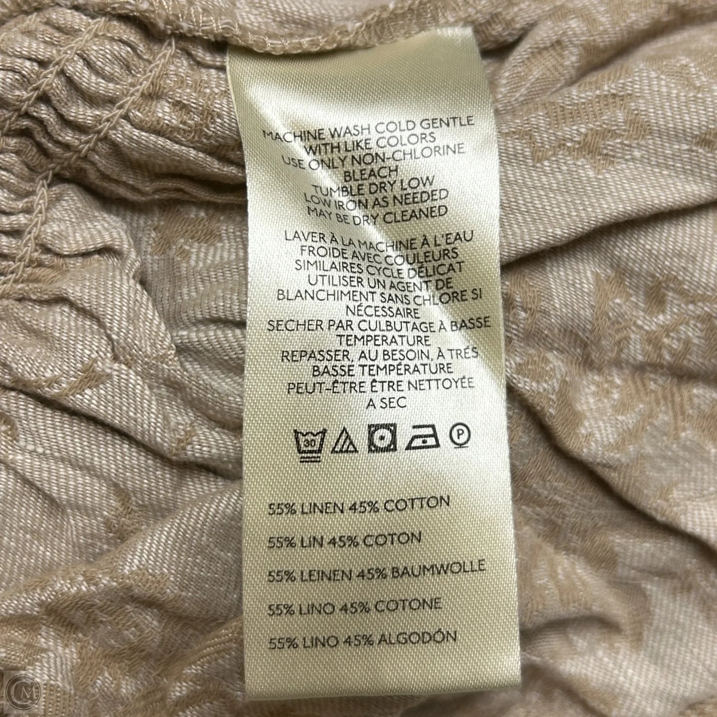 Top Sleeveless By Anthropologie In Tan, Size: S