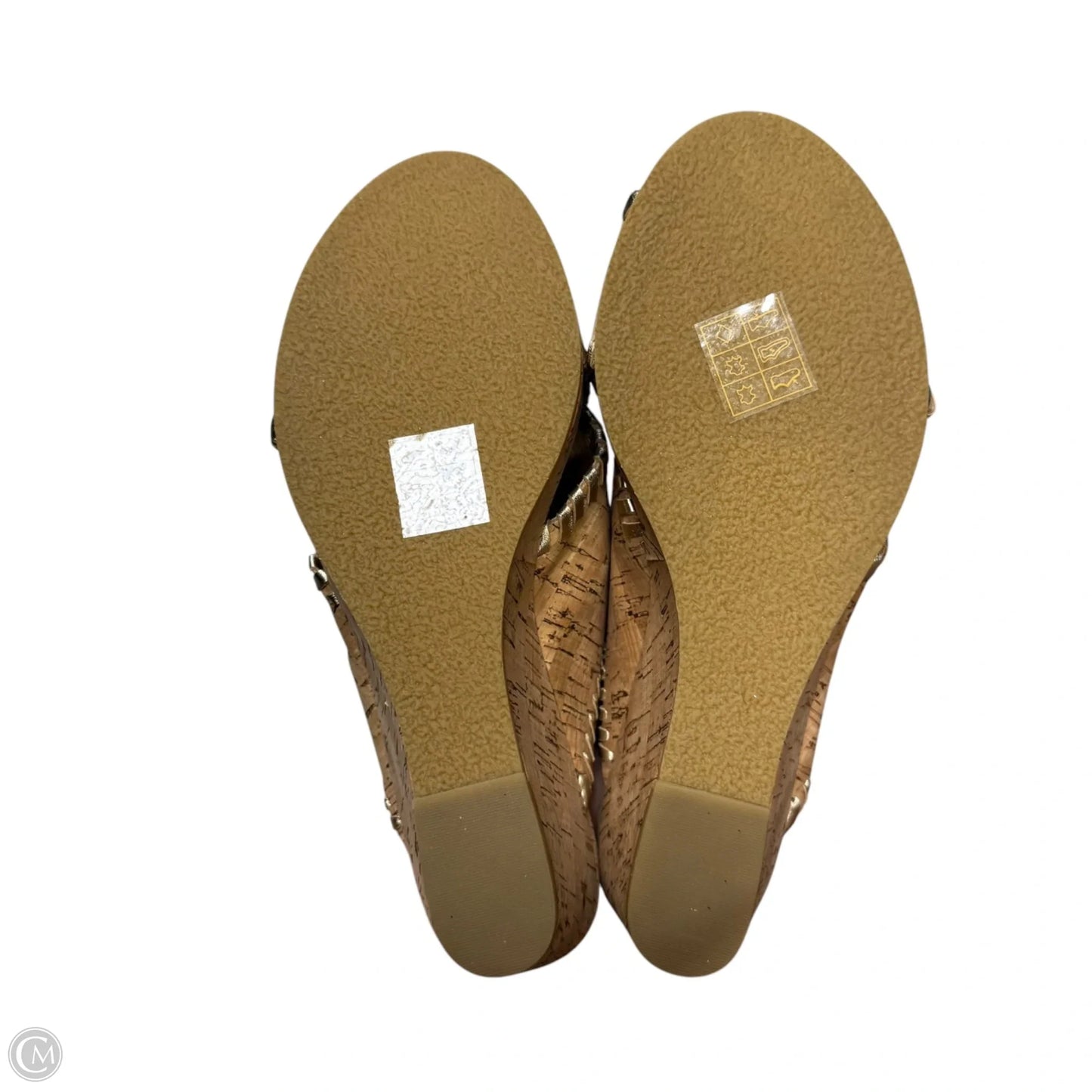 Sandals Heels Wedge By Jack Rogers In Tan, Size: 7.5