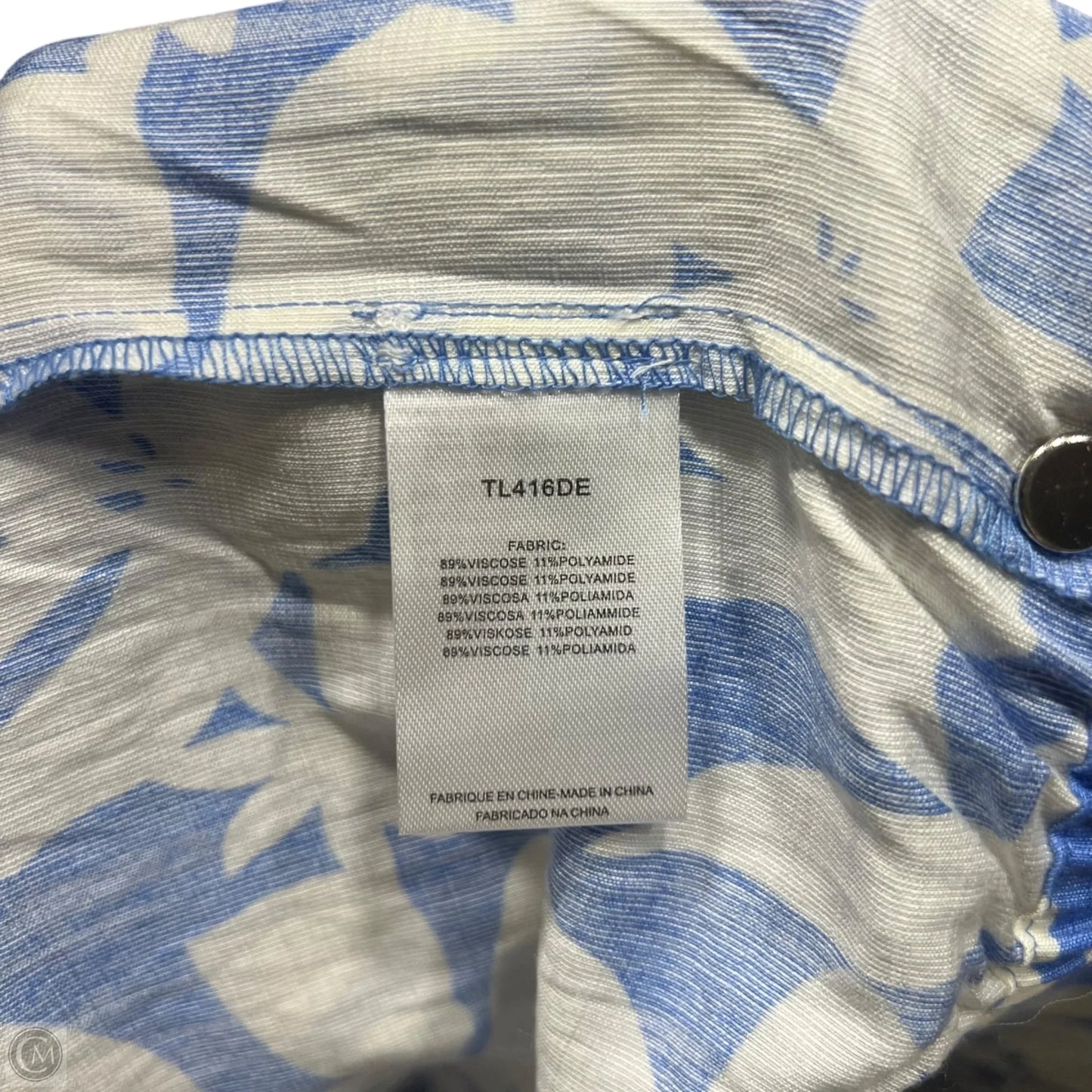Pants Wide Leg By Lili Sidonio In Blue & White, Size: 8