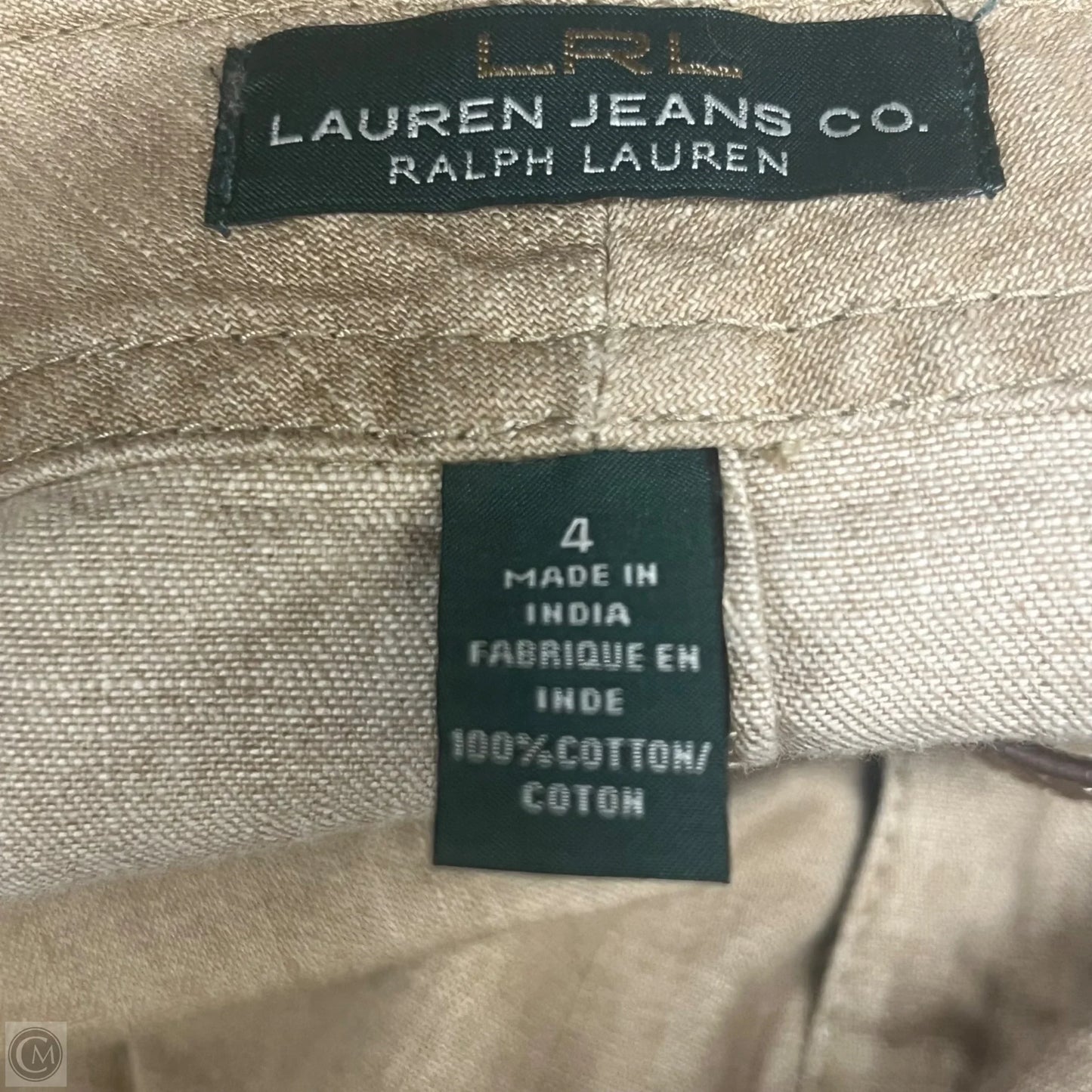 Skirt Midi By Lauren Jeans Co In Tan Denim, Size: 4