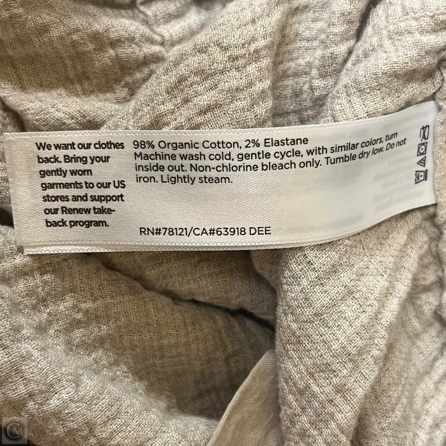 Pants Wide Leg By Eileen Fisher In Tan, Size: 18