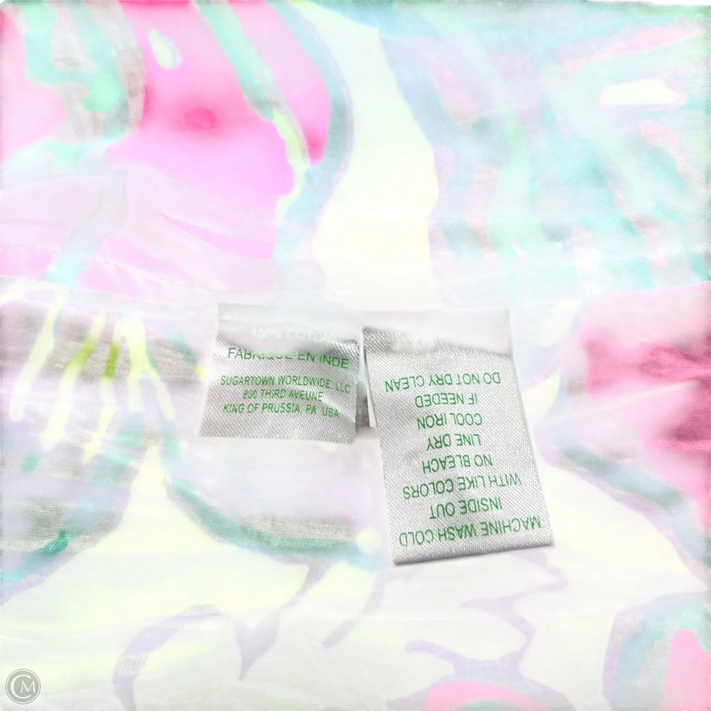 Dress Designer By Lilly Pulitzer In Green & Pink, Size: S