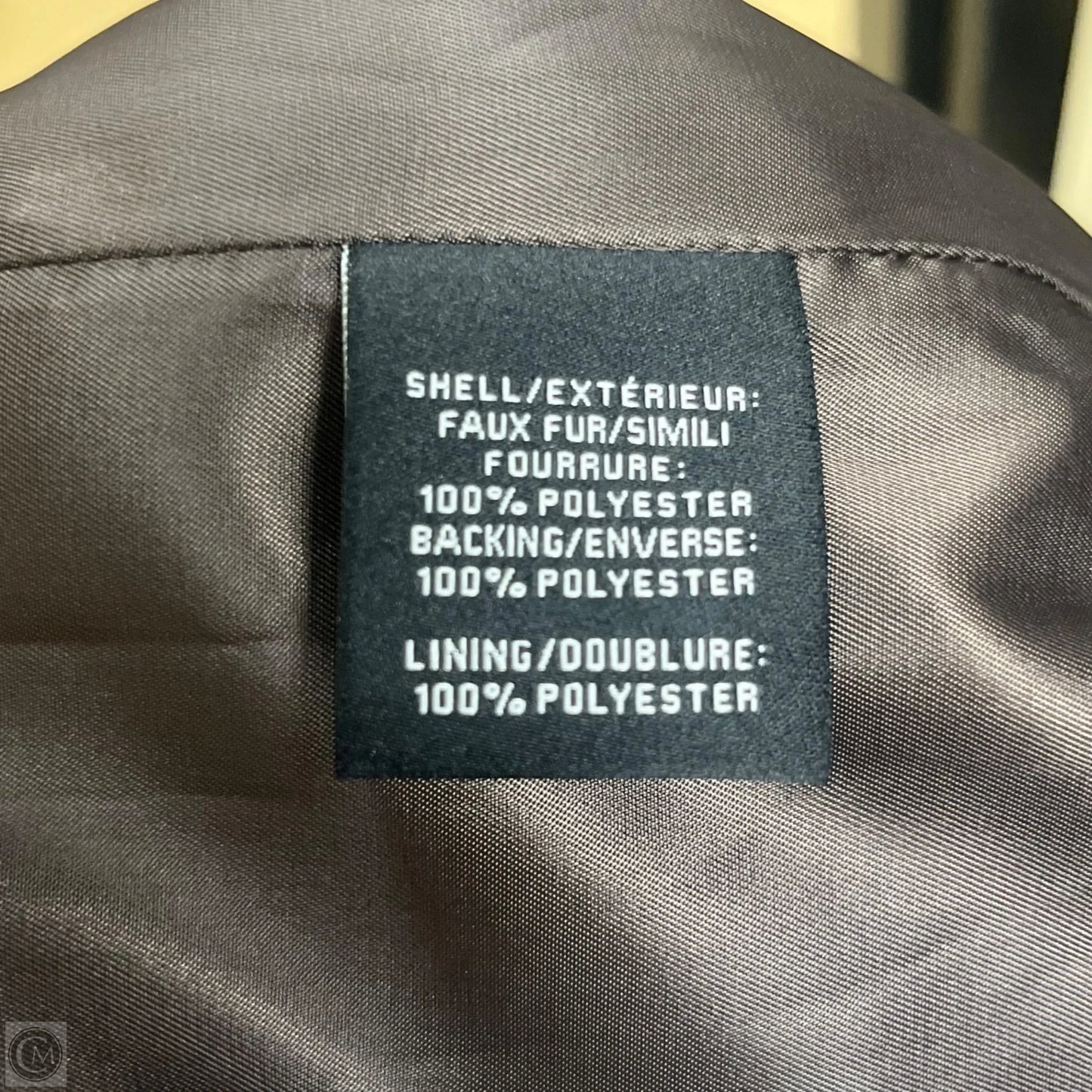 Coat Faux Fur & Sherpa By 7 For All Mankind In Brown, Size: S
