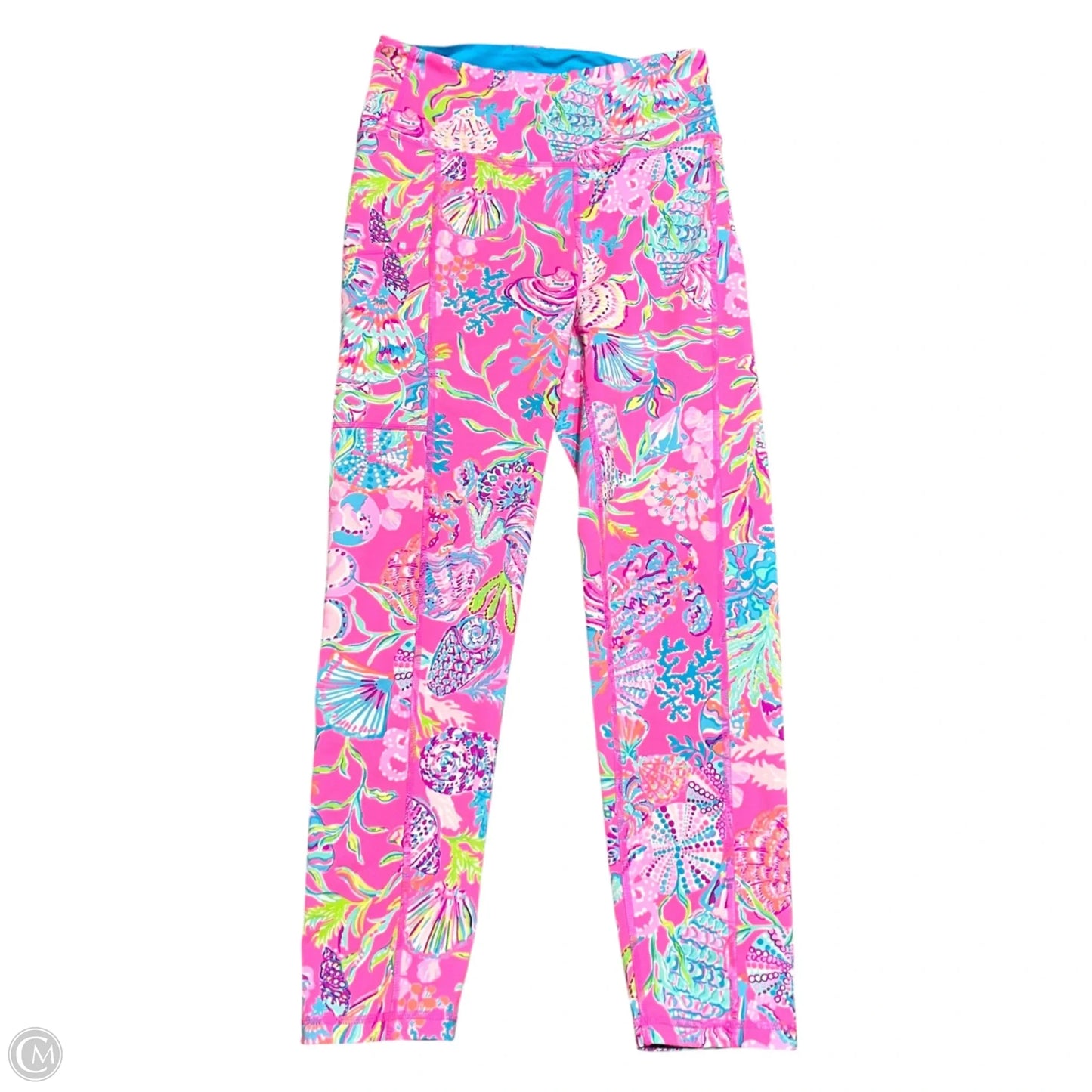 Pants Designer By Lilly Pulitzer In Blue & Pink, Size: 4