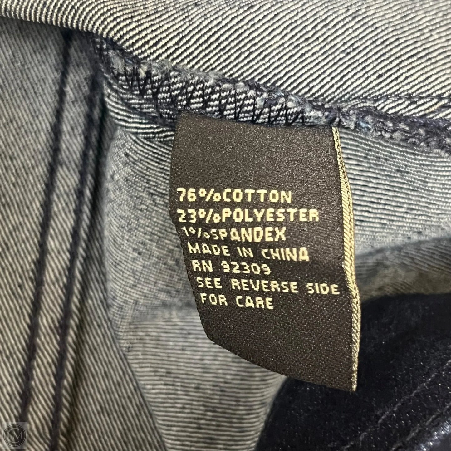 Jacket Denim By Dg2 In Blue Denim, Size: L