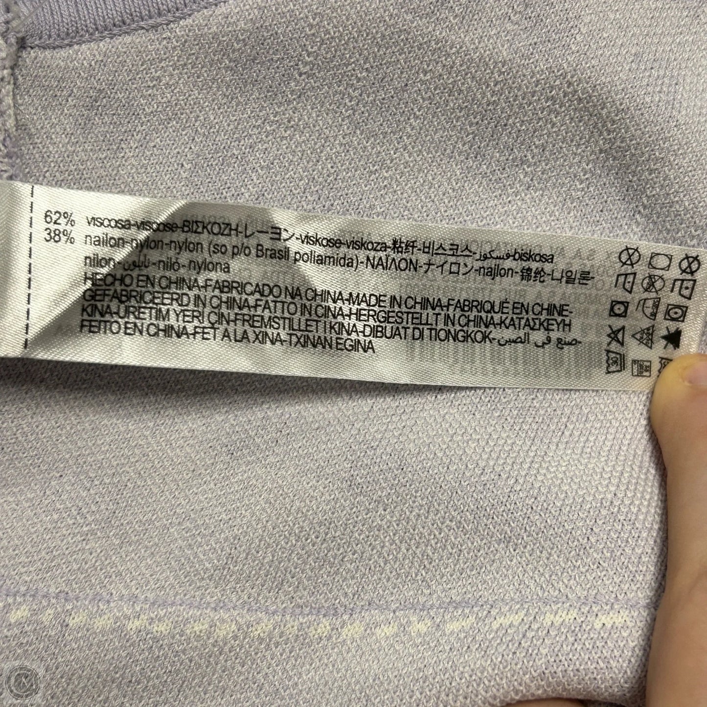 Top Sleeveless By Zara In Purple & White, Size: L