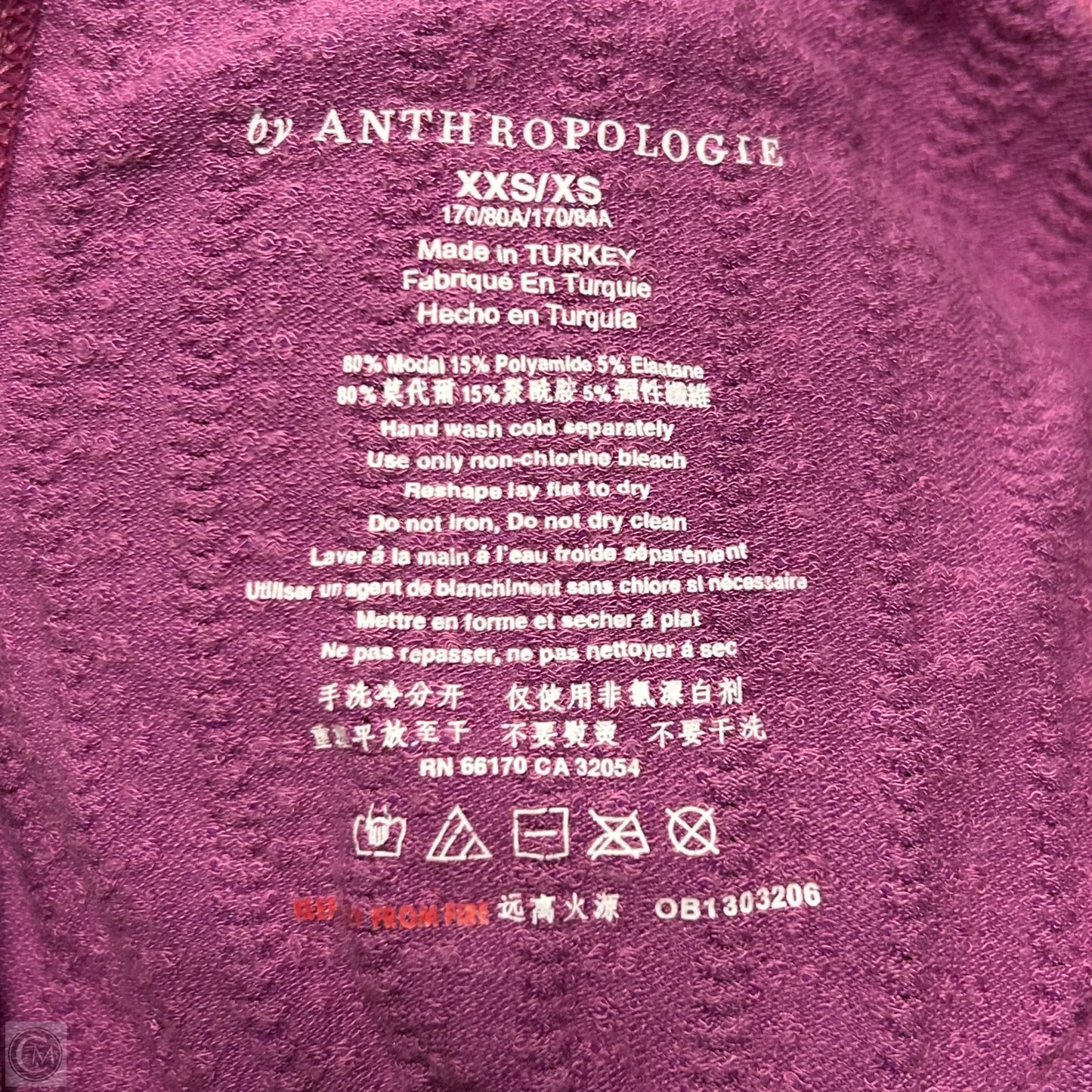 Top Sleeveless By Anthropologie In Purple, Size: Xs