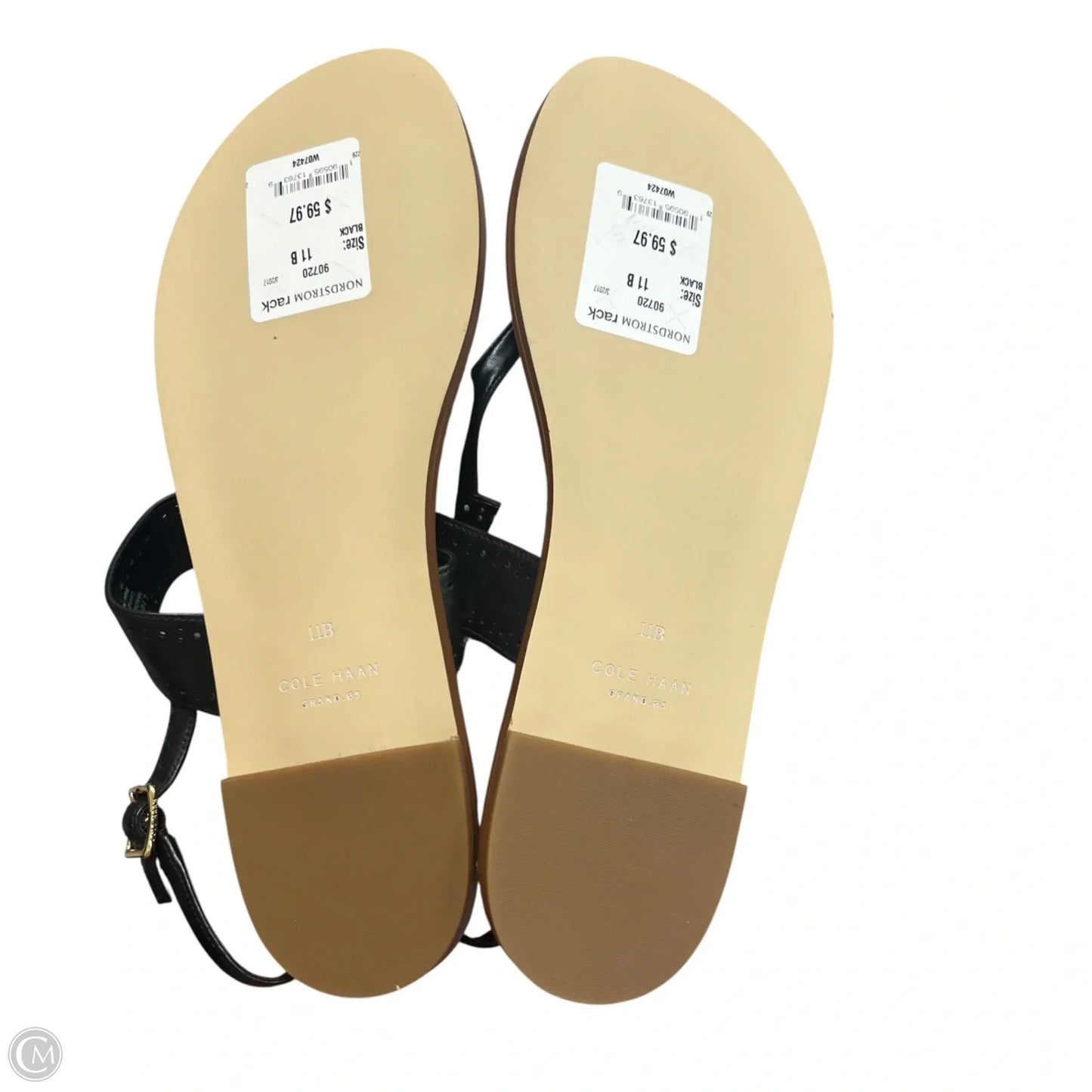Sandals Flats By Cole-haan In Black, Size: 11