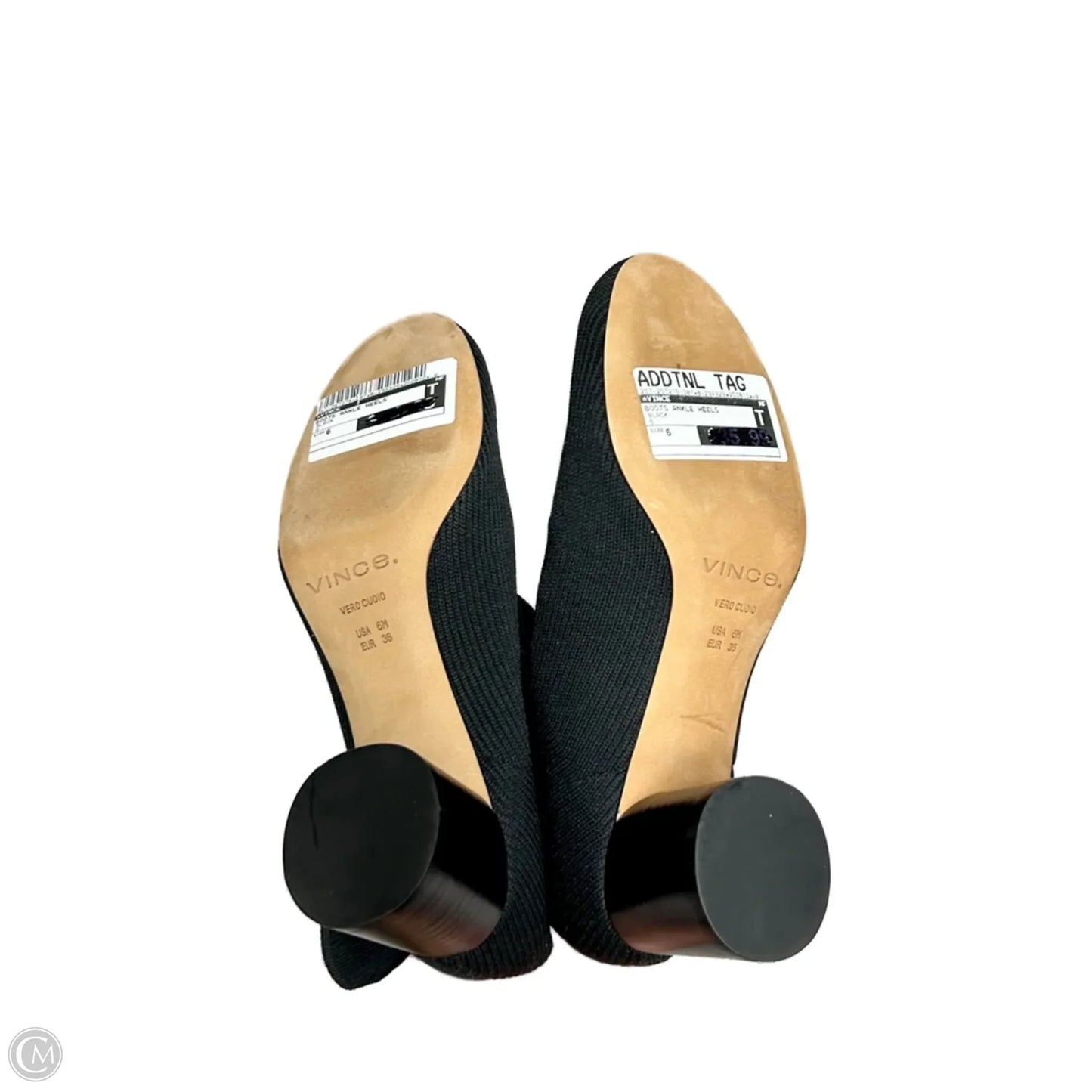 Boots Ankle Heels By Vince In Black, Size: 6