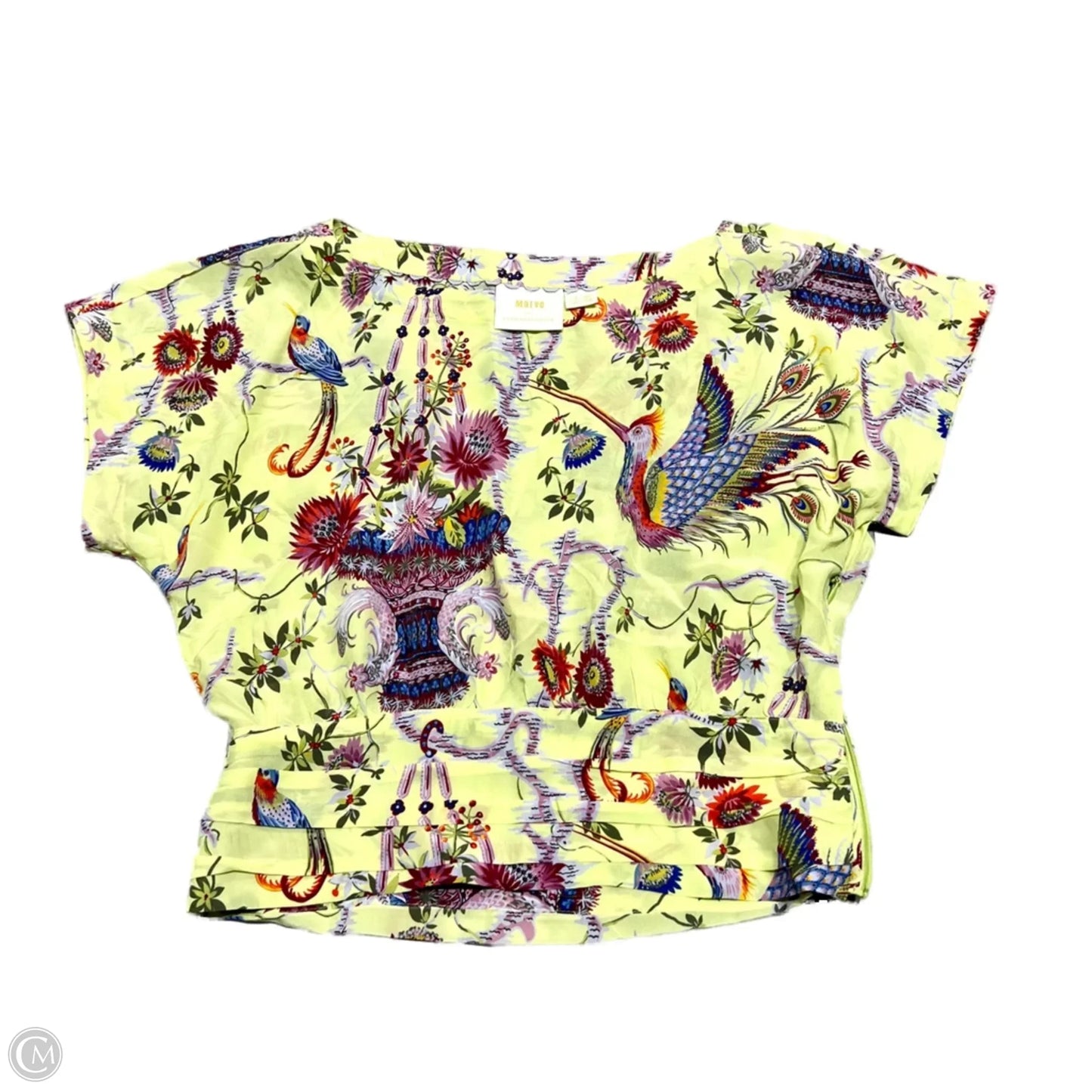 Top Short Sleeve By Maeve In Yellow, Size: 2p