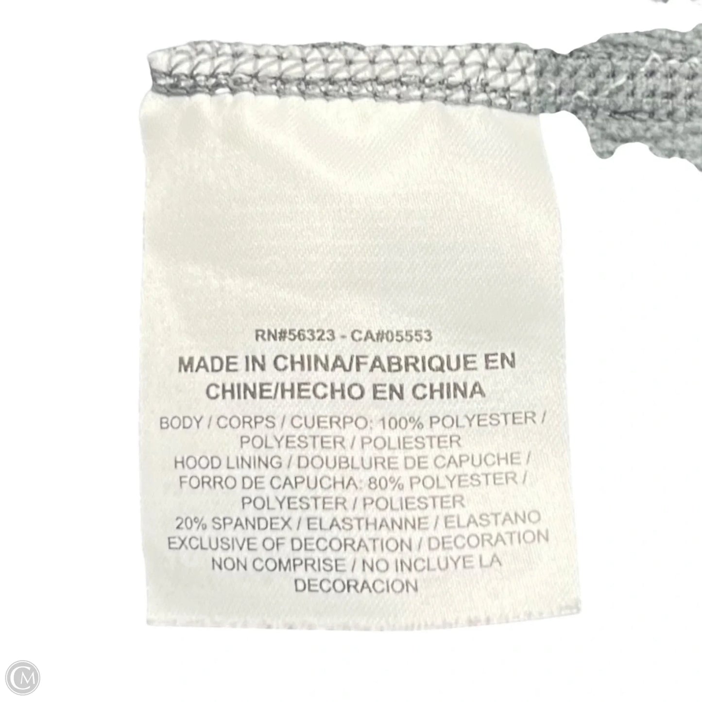 Sweatshirt Hoodie By Nike In Grey & Pink, Size: M