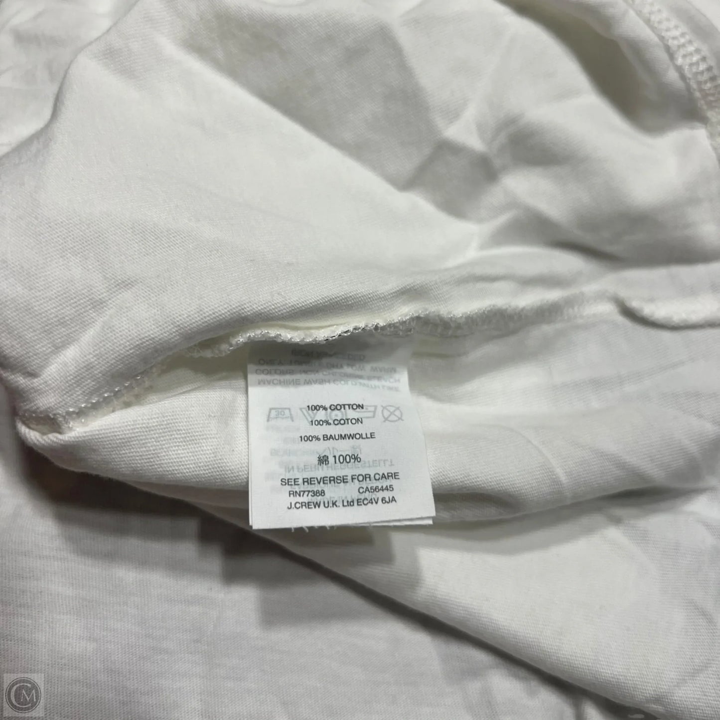 Top Short Sleeve Basic By Madewell In White, Size: S