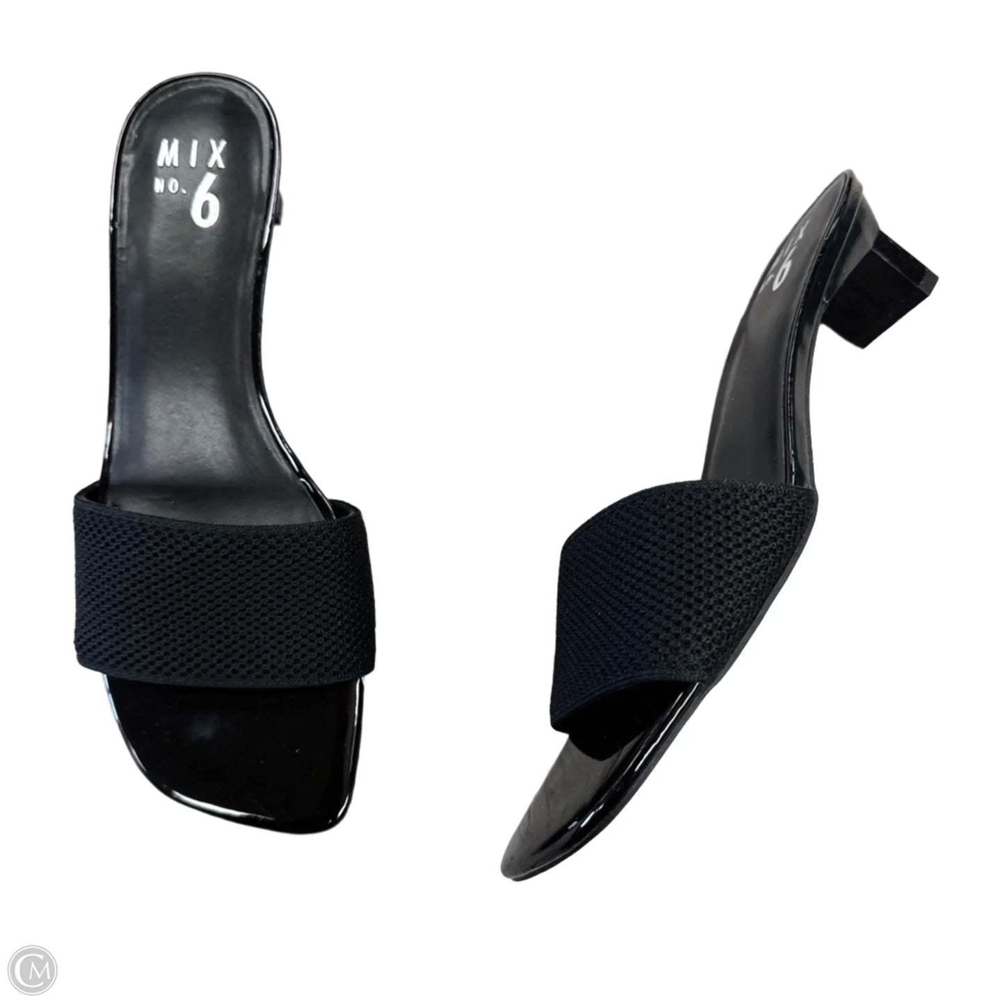 Sandals Heels Kitten By Mix No 6 In Black, Size: 8