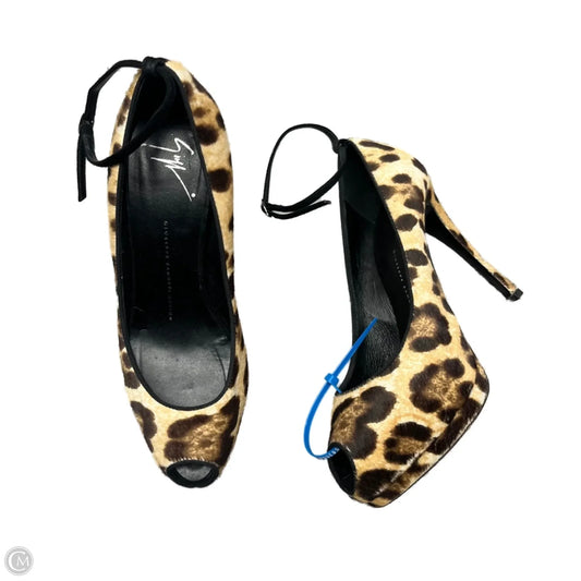 Sandals Designer By Giuseppe Zanotti In Animal Print, Size: 8