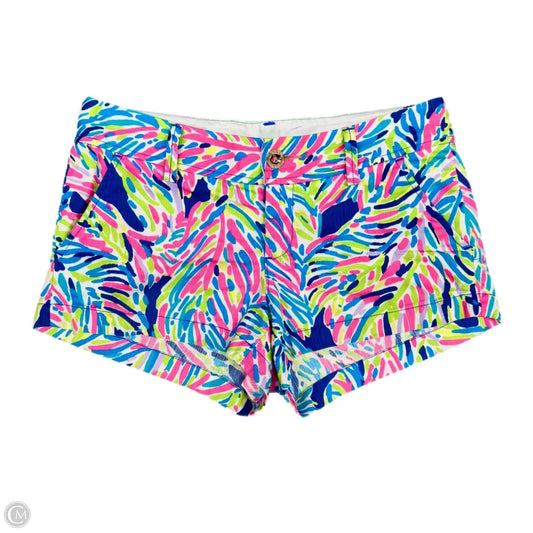 Shorts Designer By Lilly Pulitzer In Blue & Pink, Size: 4
