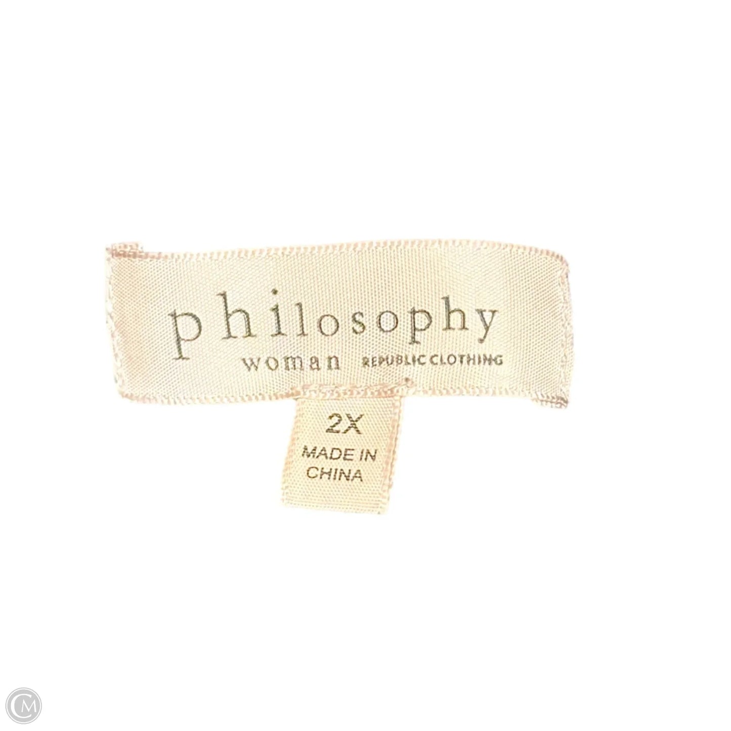 Jacket Moto By Philosophy In Black, Size: 2x