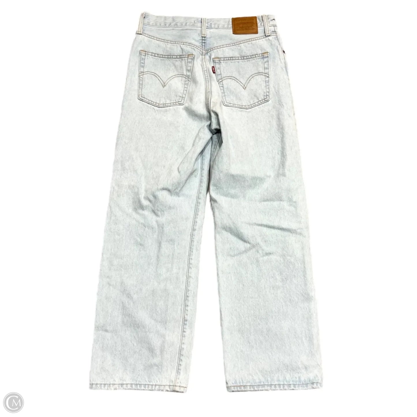 Jeans Straight By Levis In Blue Denim, Size: 4