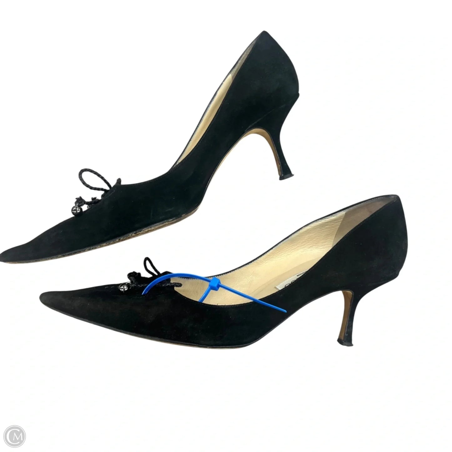 Shoes Luxury Designer By Jimmy Choo In Black, Size: 9.5