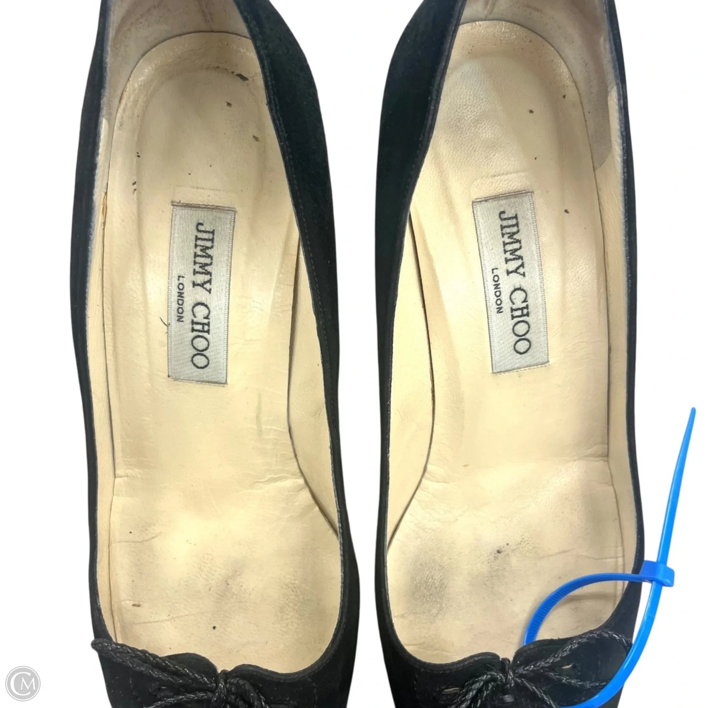 Shoes Luxury Designer By Jimmy Choo In Black, Size: 9.5