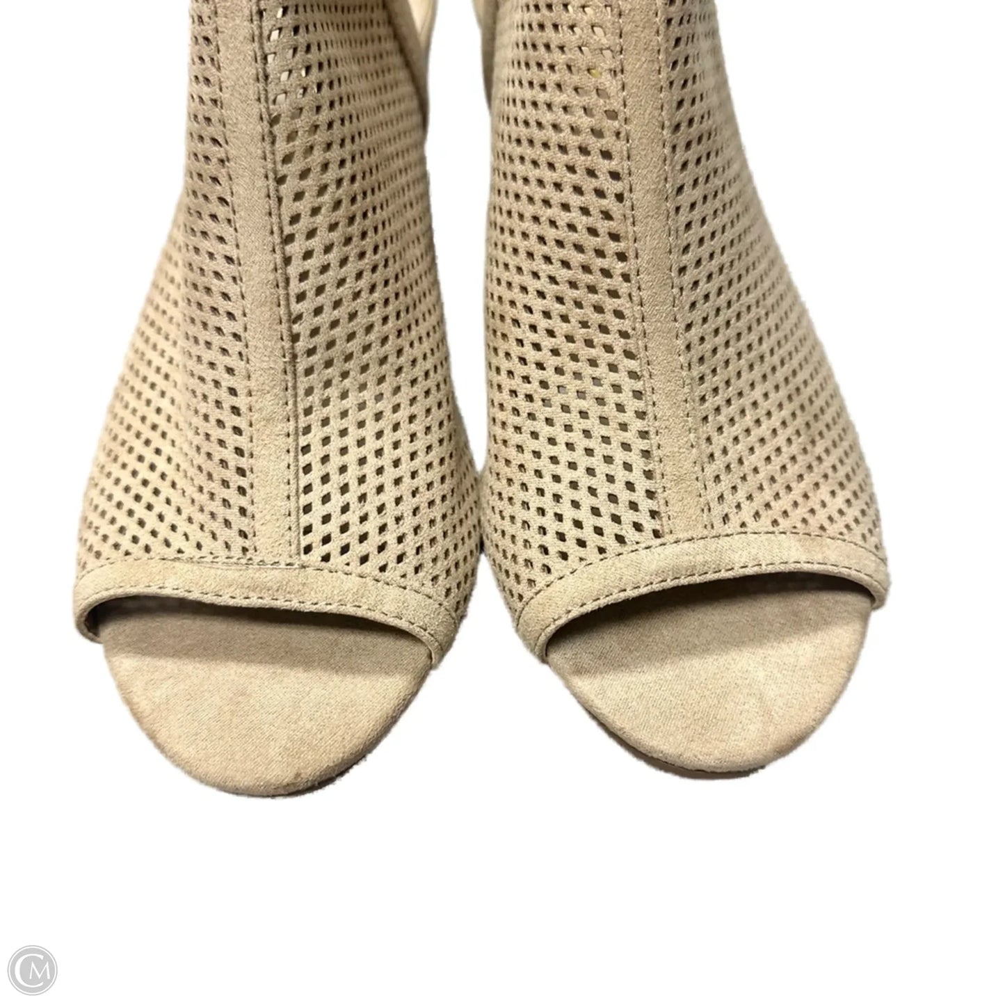 Boots Ankle Heels By Unisa In Tan, Size: 9