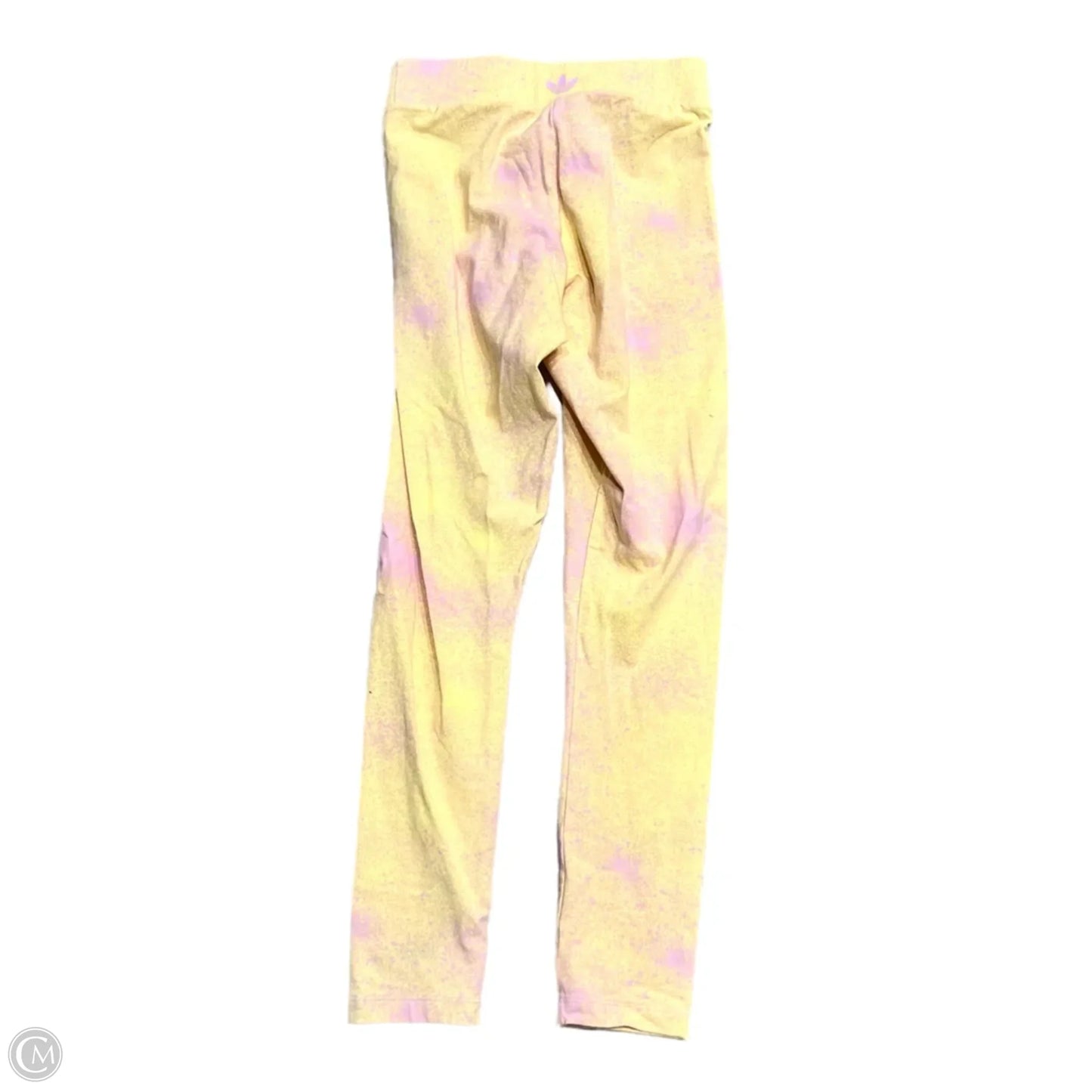 Athletic Leggings By Adidas In Yellow, Size: Xs