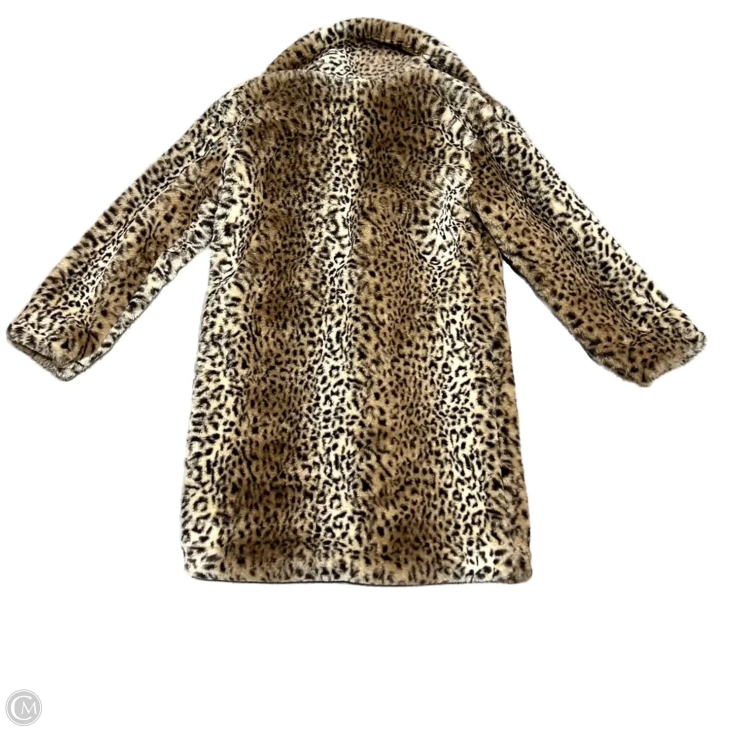 Coat Faux Fur & Sherpa By C And C In Animal Print, Size: Xs